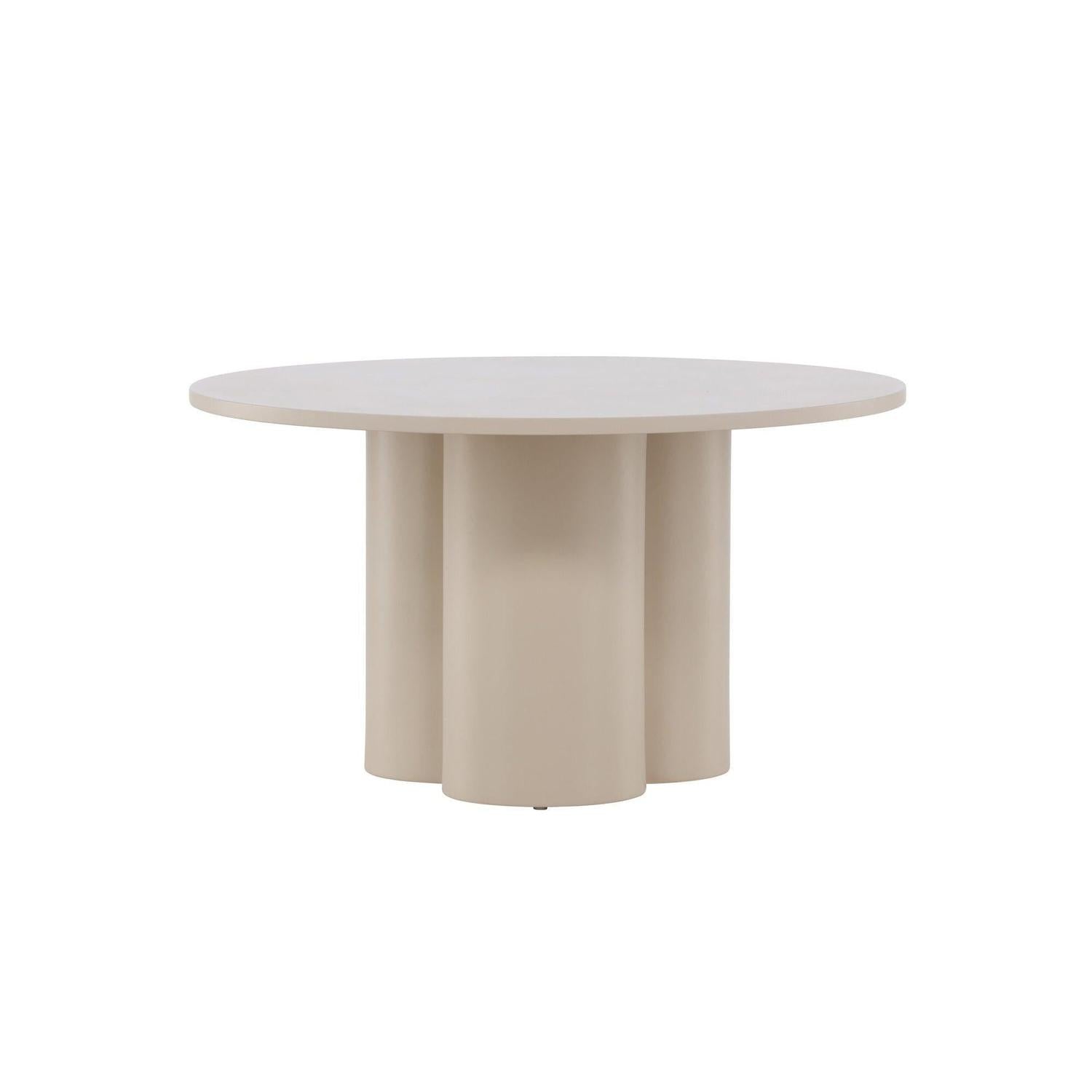 Couchtisch Olivia Ø80cm - Beige-Couchtische-Venture Home-le canapé