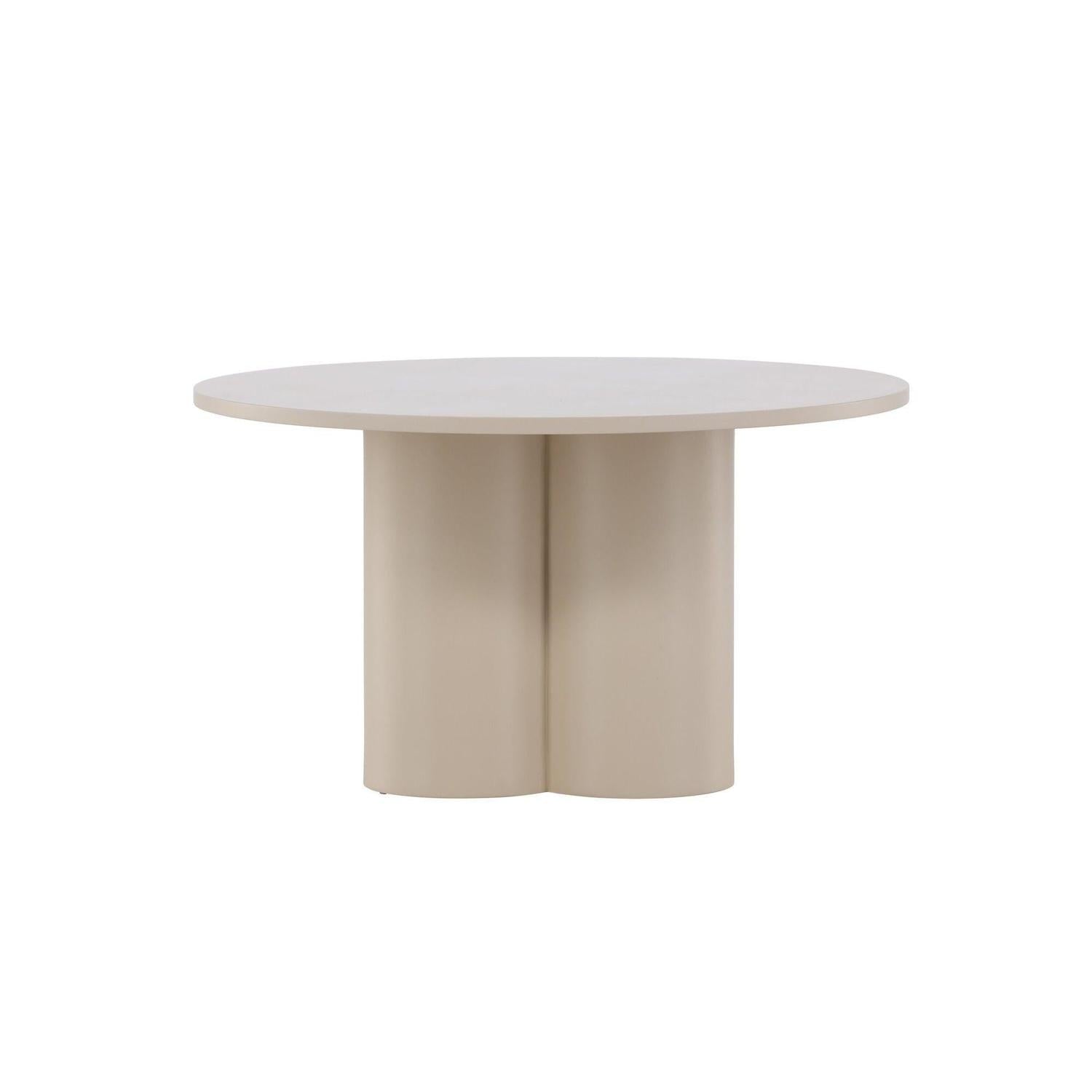Couchtisch Olivia Ø80cm - Beige-Couchtische-Venture Home-le canapé