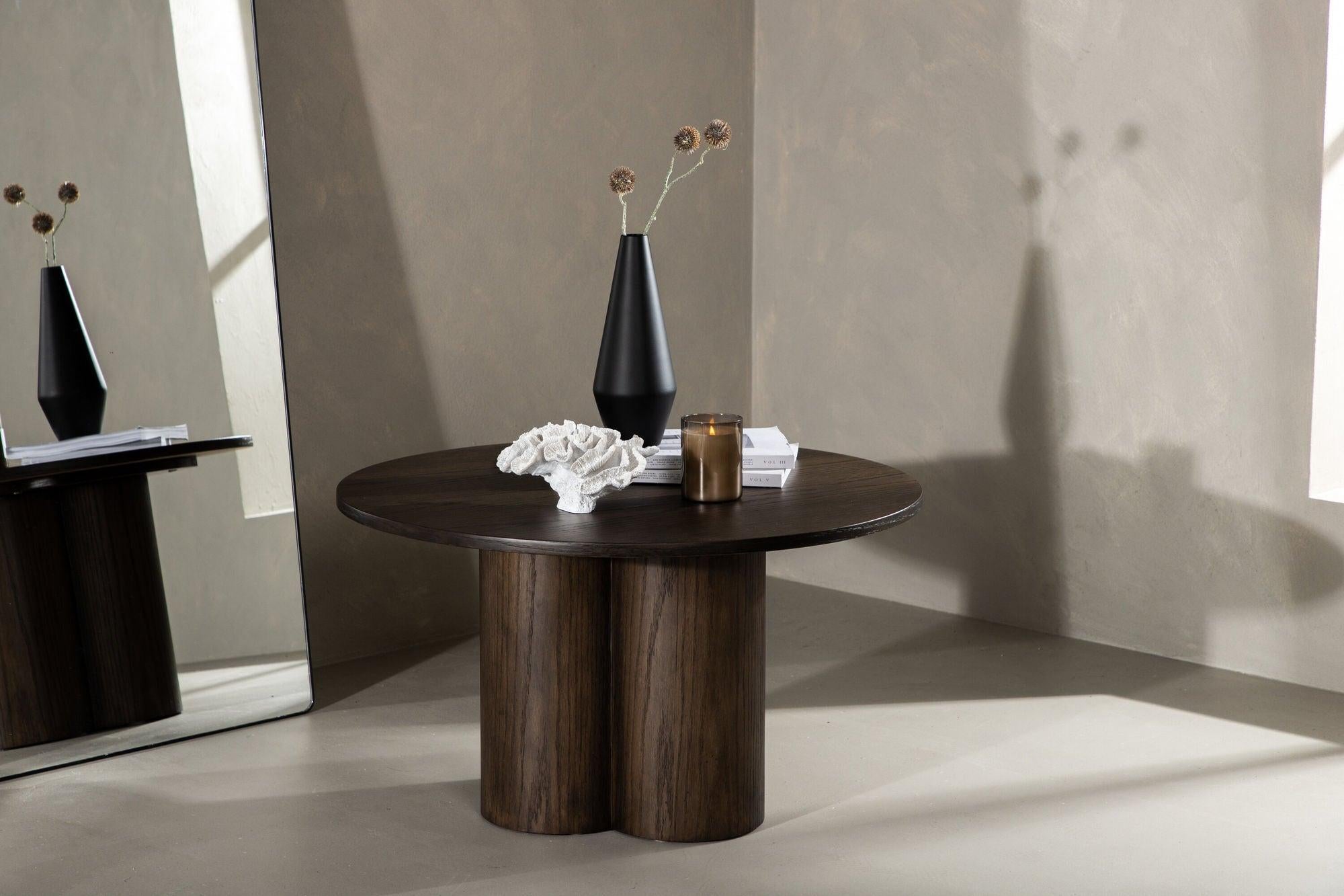 Couchtisch Olivia Ø80cm - Mokka-Couchtisch-Venture Home-le canapé