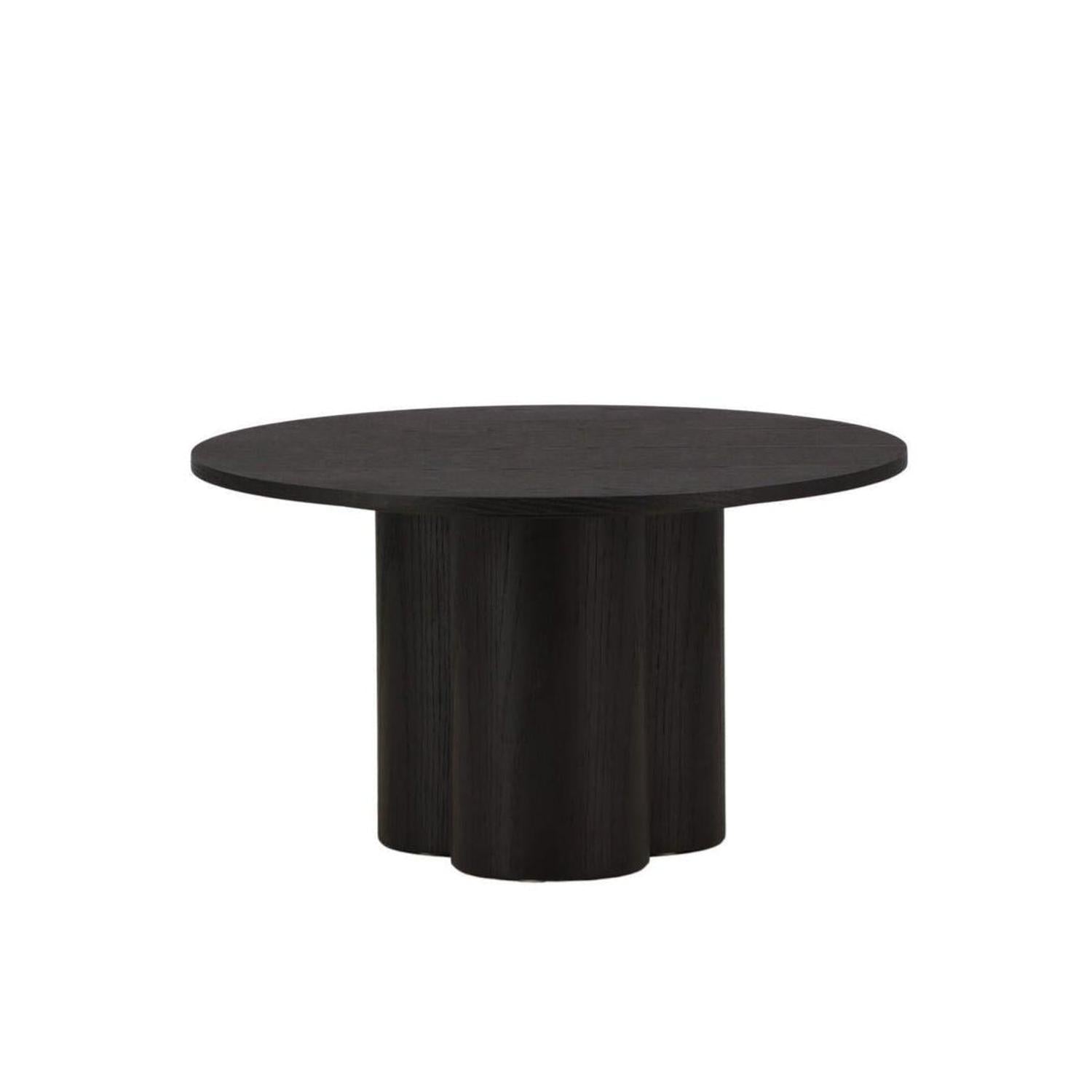 Couchtisch Olivia Ø80cm - Schwarz-Couchtische-Venture Home-le canapé
