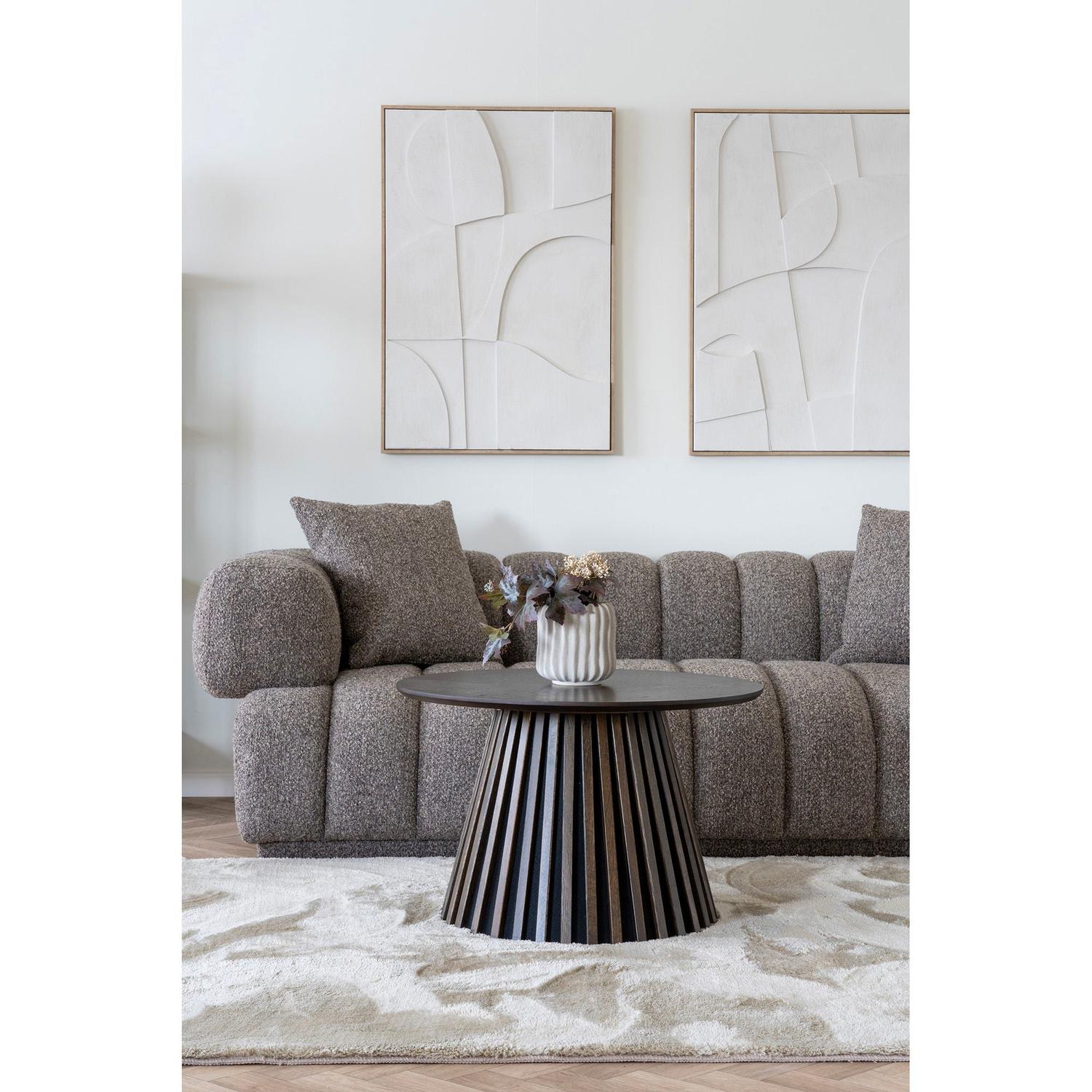 Couchtisch Osaka Ø70cm - Dunkelbraun-Couchtische-House Nordic-le canapé