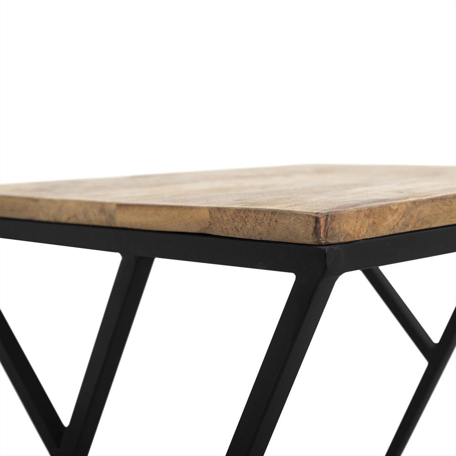 Couchtisch Quadrat - Natur/Schwarz-Couchtische-Benoa-le canapé