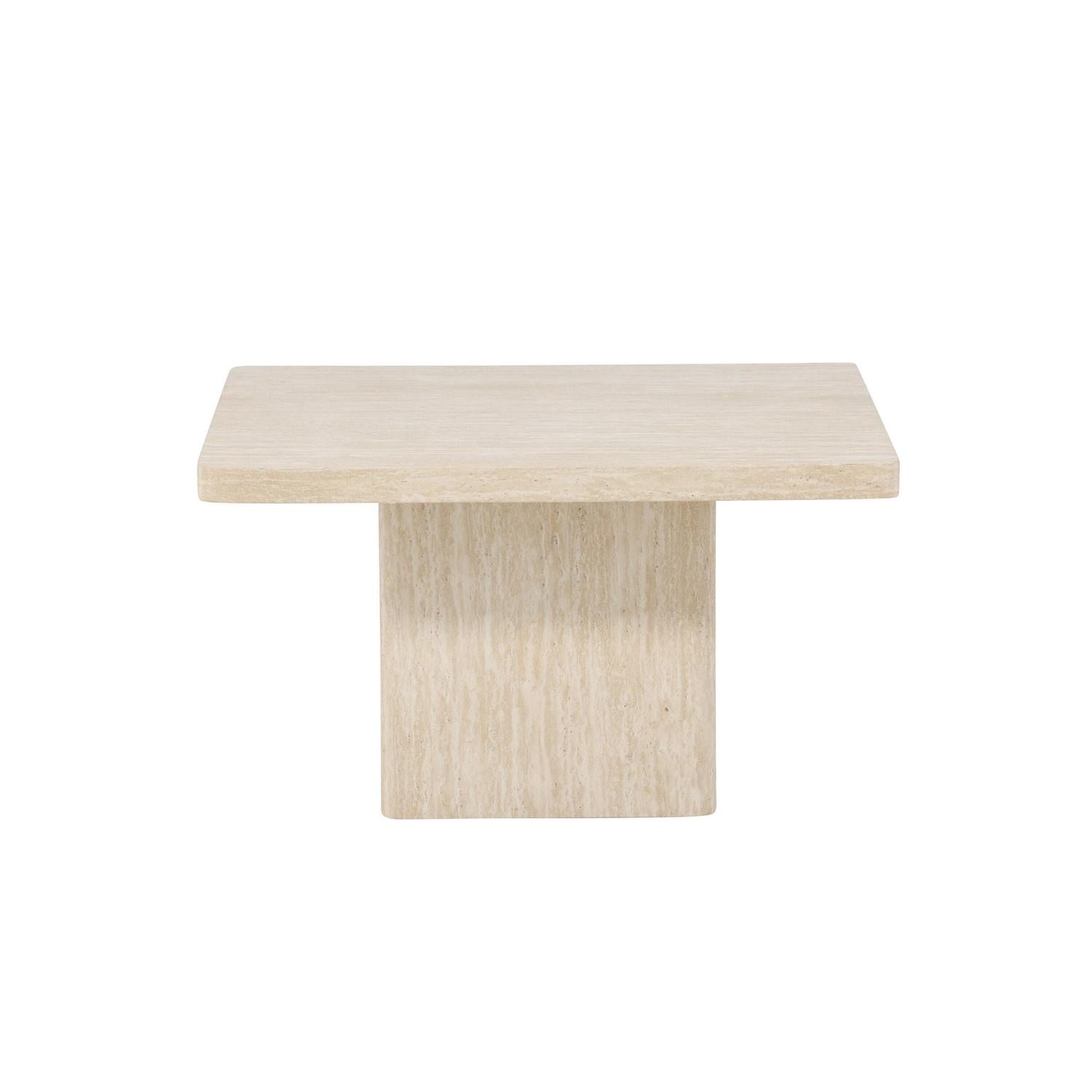 Couchtisch Qvart Quadratisch 80*80cm- Beige-Couchtisch-Venture Home-le canapé