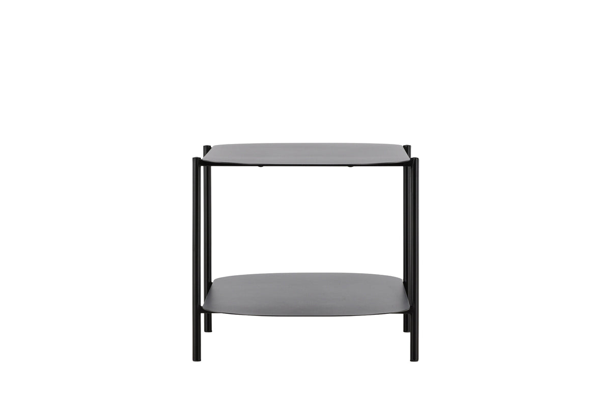 Couchtisch Recife 100cm aus Metall mit Ablage - Schwarz-Couchtische-Venture Home-le canapé