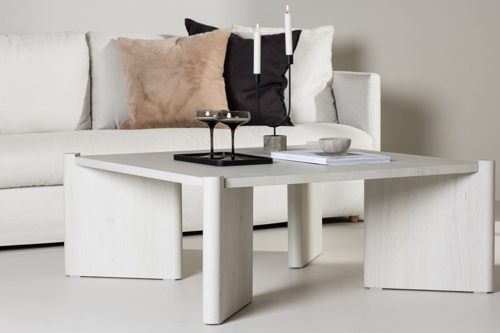 Couchtisch Rogaland 100cm - Cremeweiß-Couchtische-Venture Home-le canapé