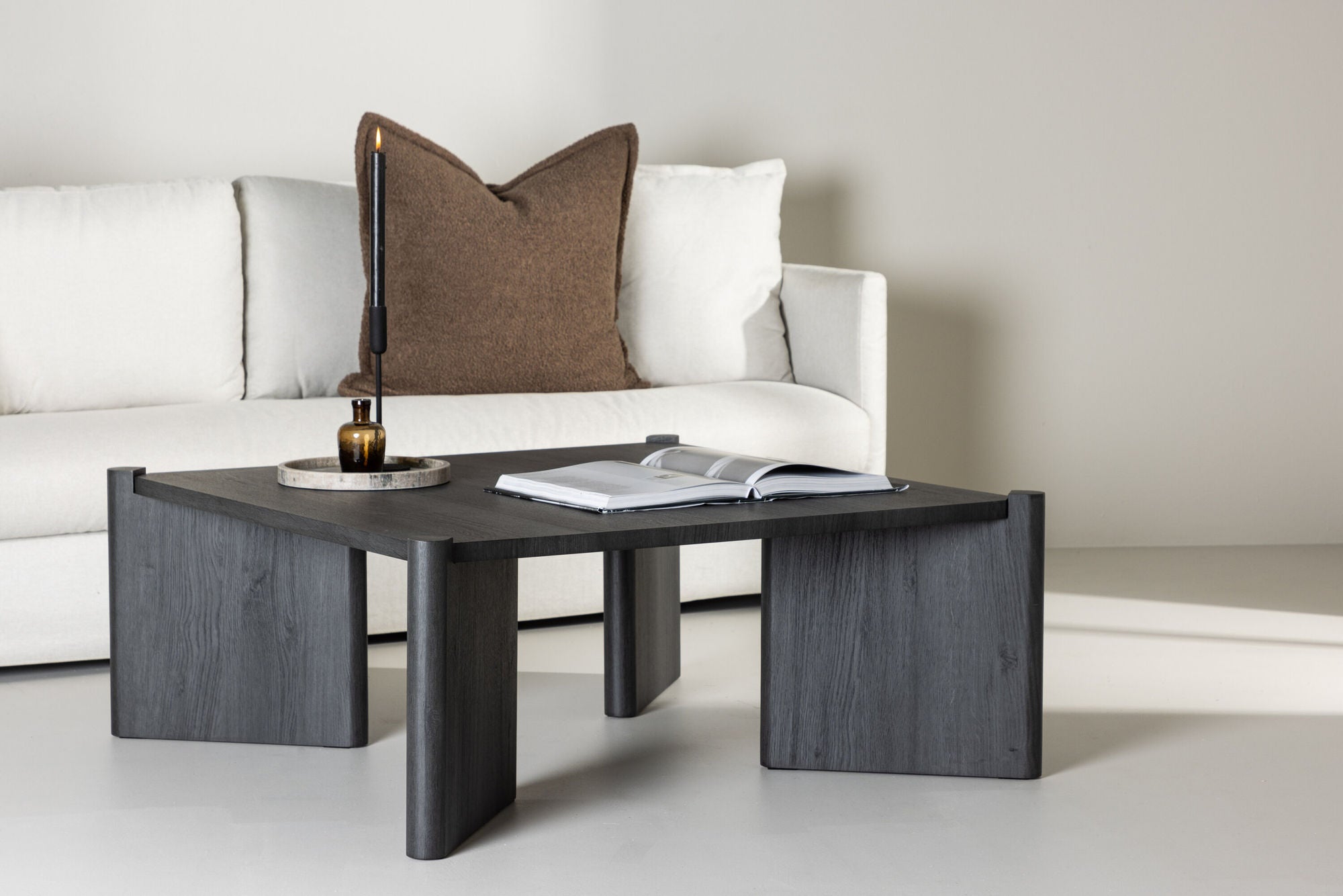 Couchtisch Rogaland 100x100cm - Black-Couchtisch-Venture Home-le canapé