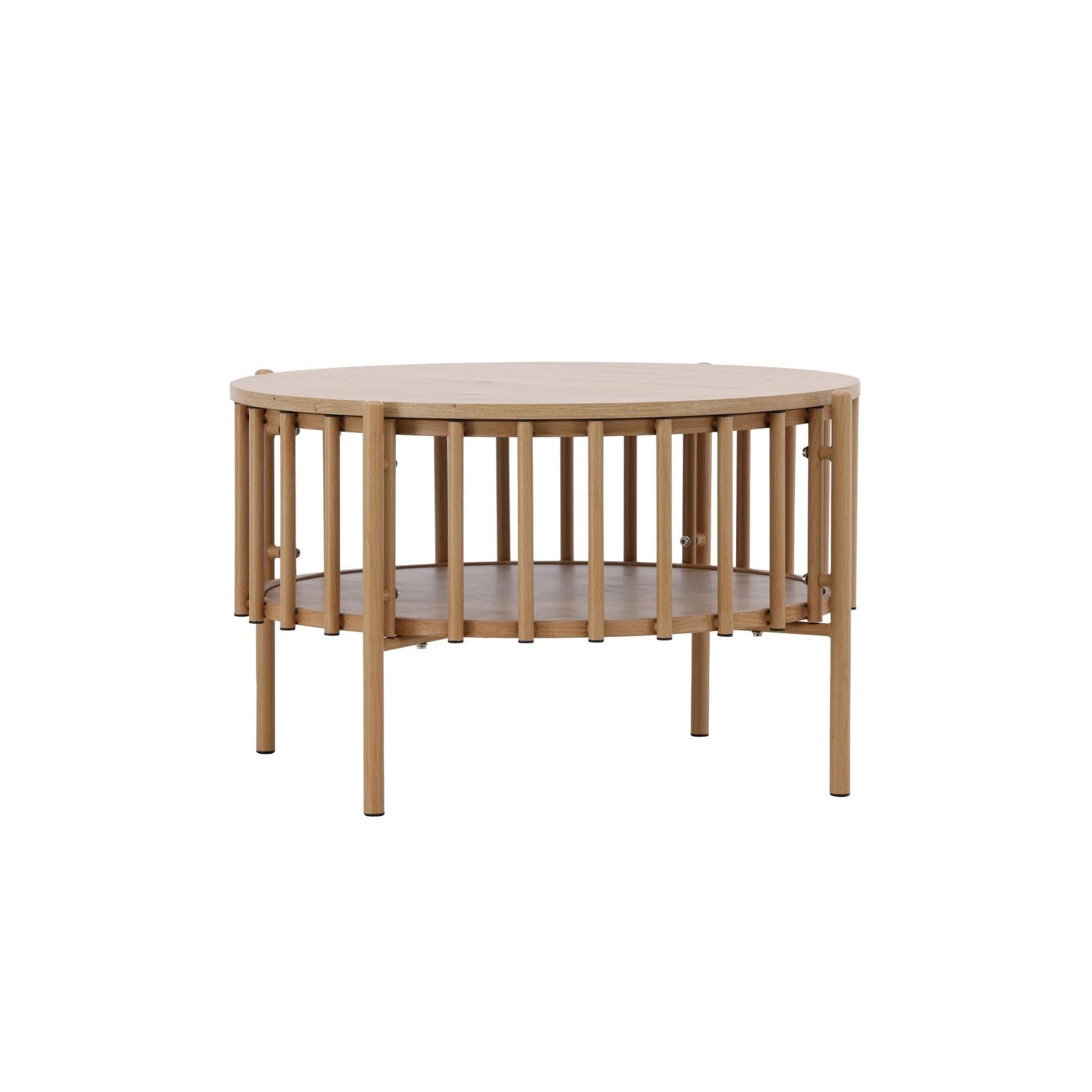 Couchtisch Rubbo Ø80cm - Hellbraun-Couchtisch-Venture Home-le canapé