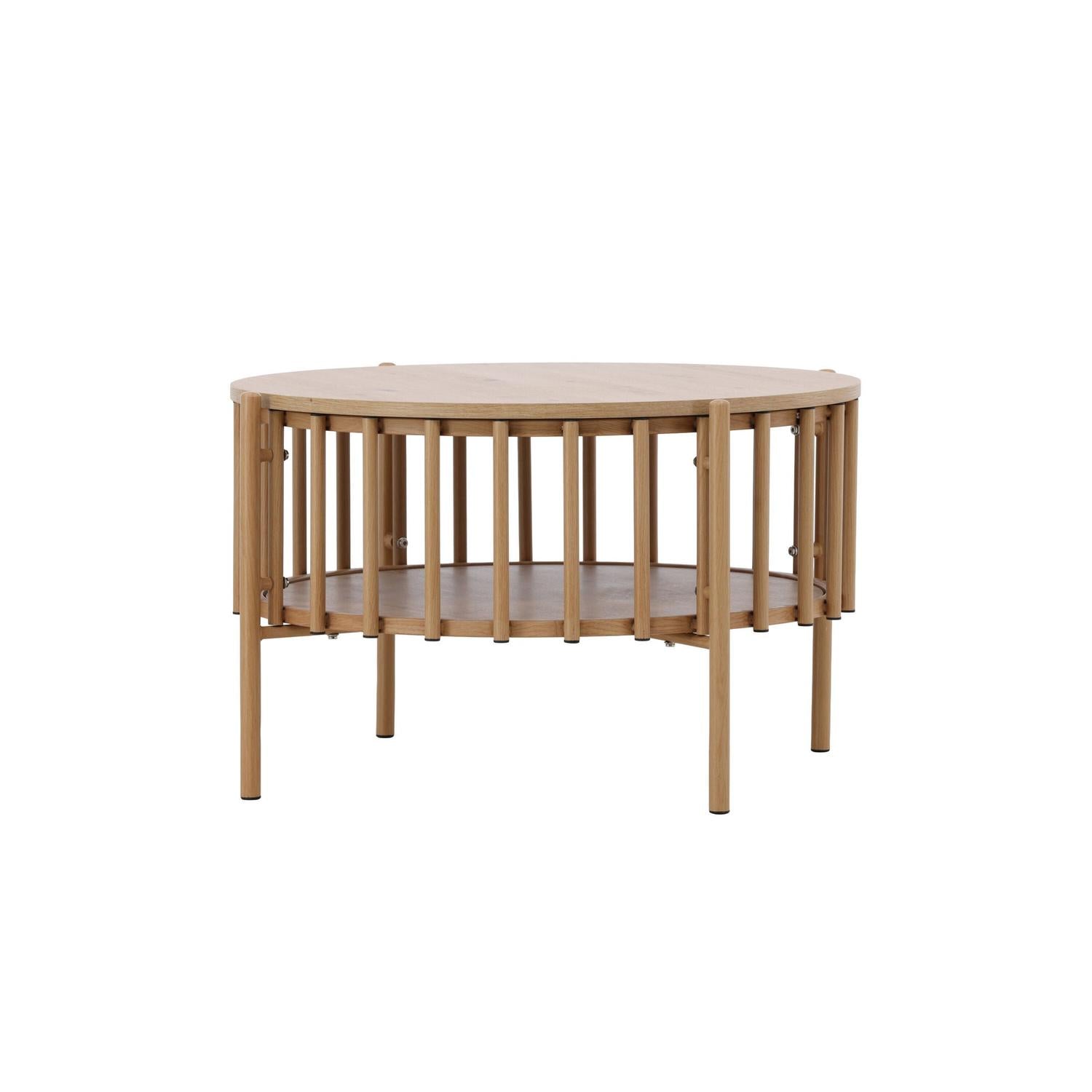 Couchtisch Rubbo Ø80cm - Hellbraun-Couchtisch-Venture Home-le canapé