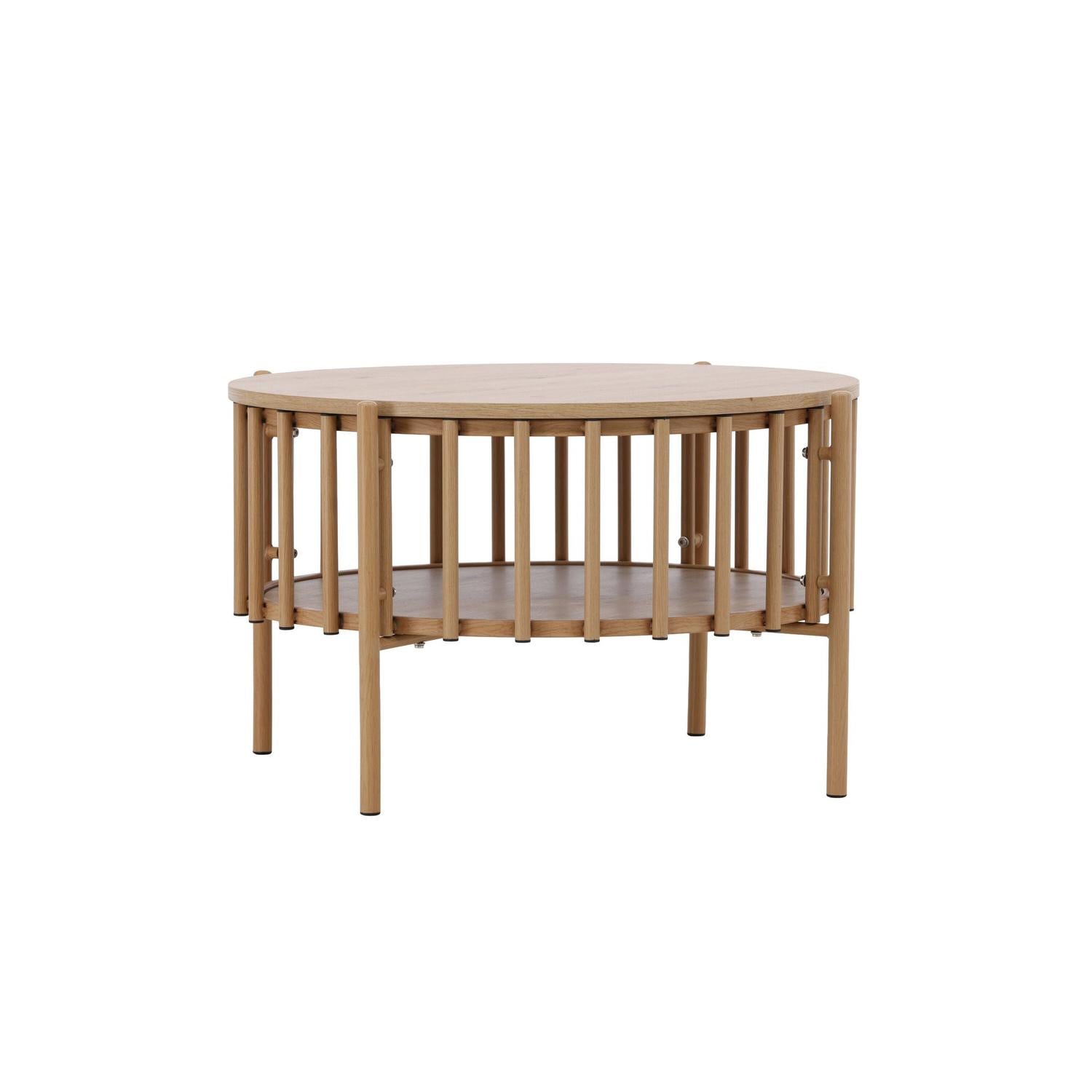 Couchtisch Rubbo Ø80cm - Hellbraun-Couchtisch-Venture Home-le canapé