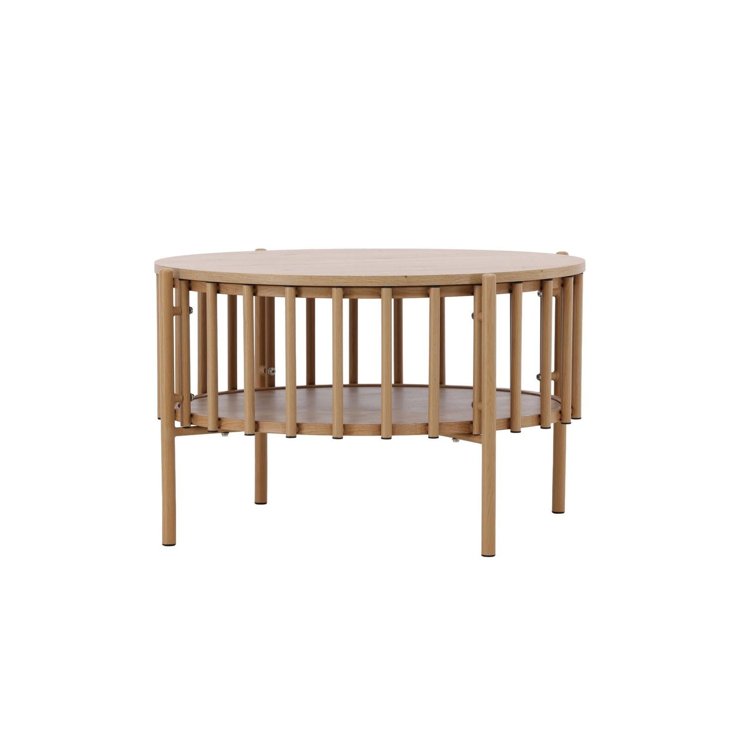Couchtisch Rubbo Ø80cm - Hellbraun-Couchtisch-Venture Home-le canapé