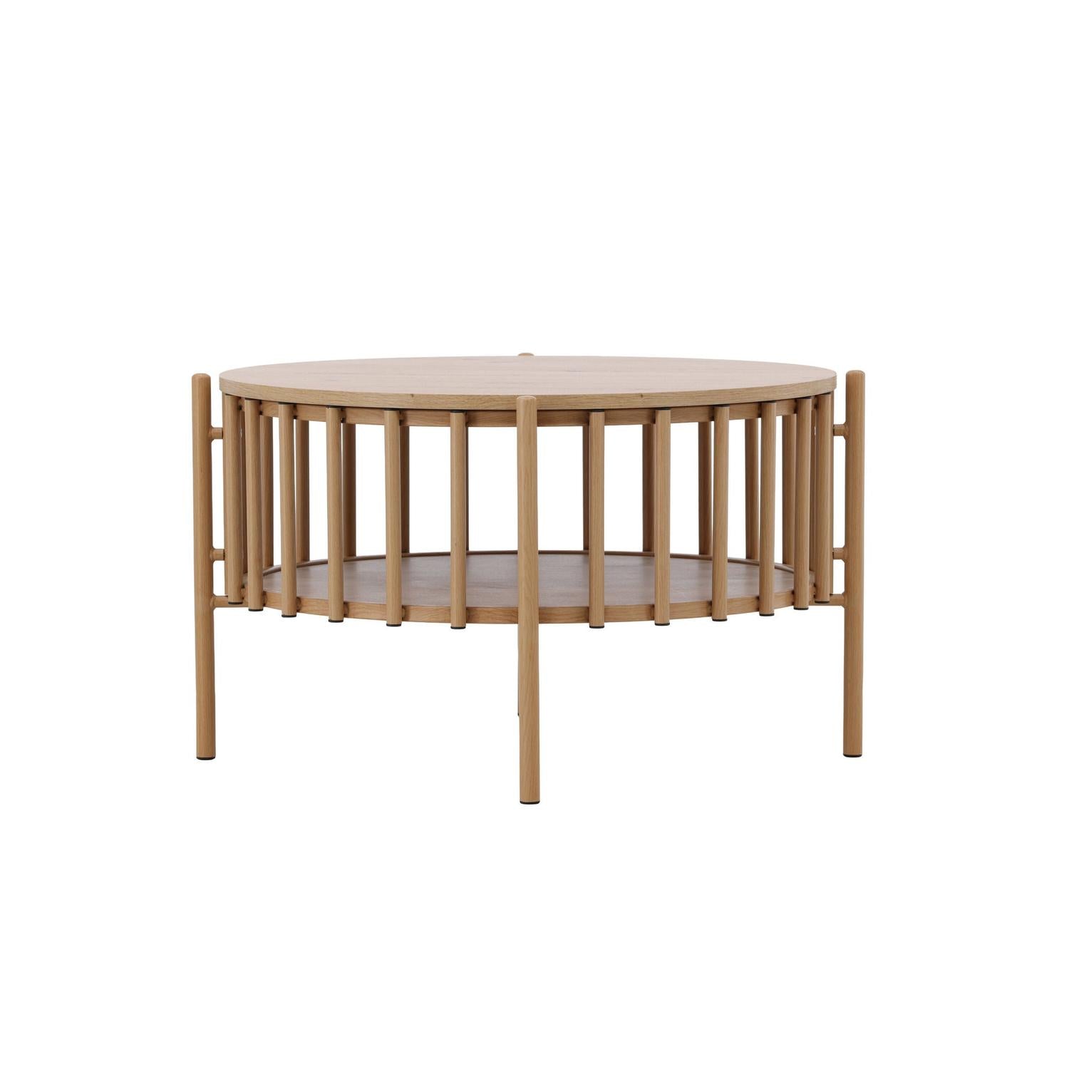 Couchtisch Rubbo Ø80cm - Hellbraun-Couchtisch-Venture Home-le canapé
