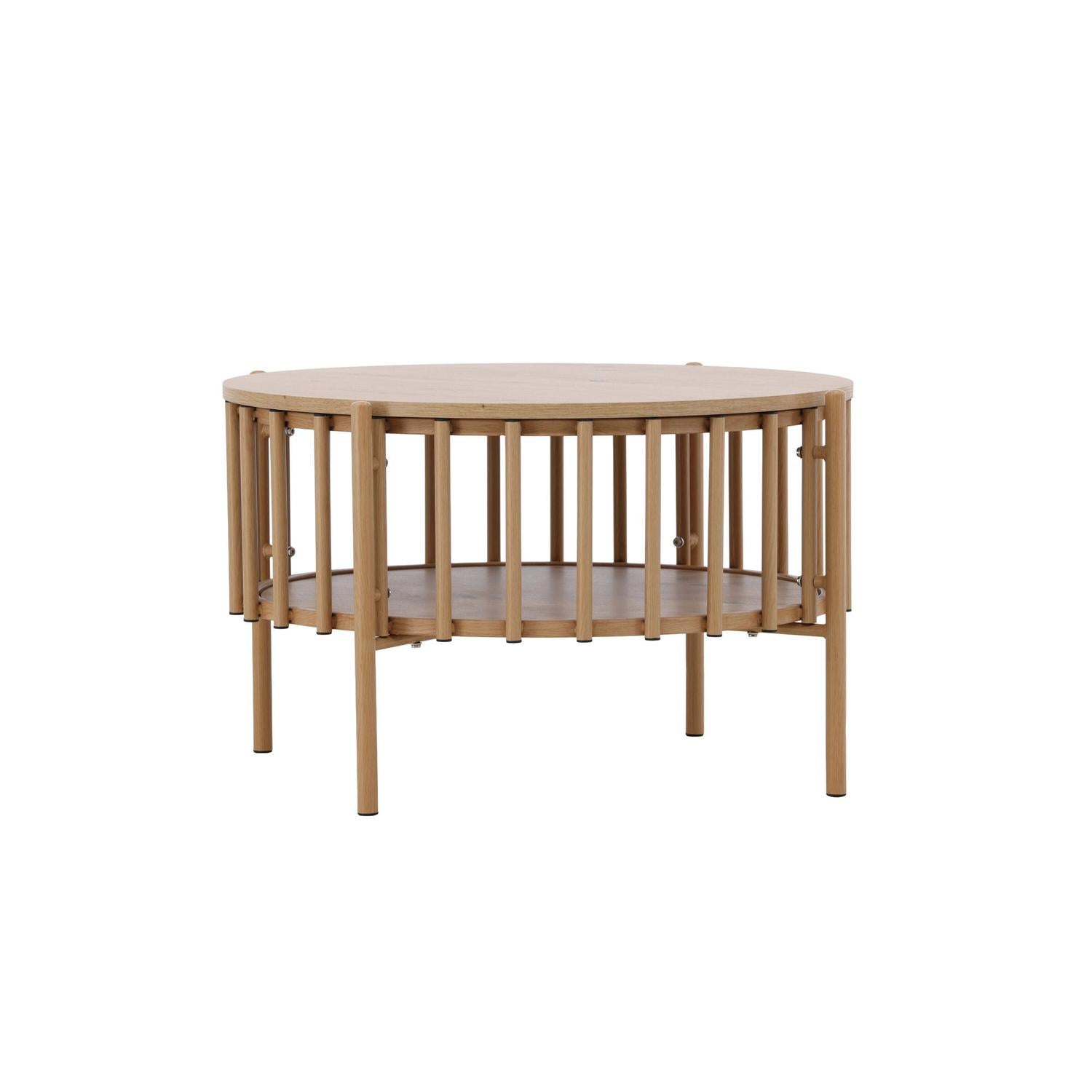 Couchtisch Rubbo Ø80cm - Hellbraun-Couchtisch-Venture Home-le canapé