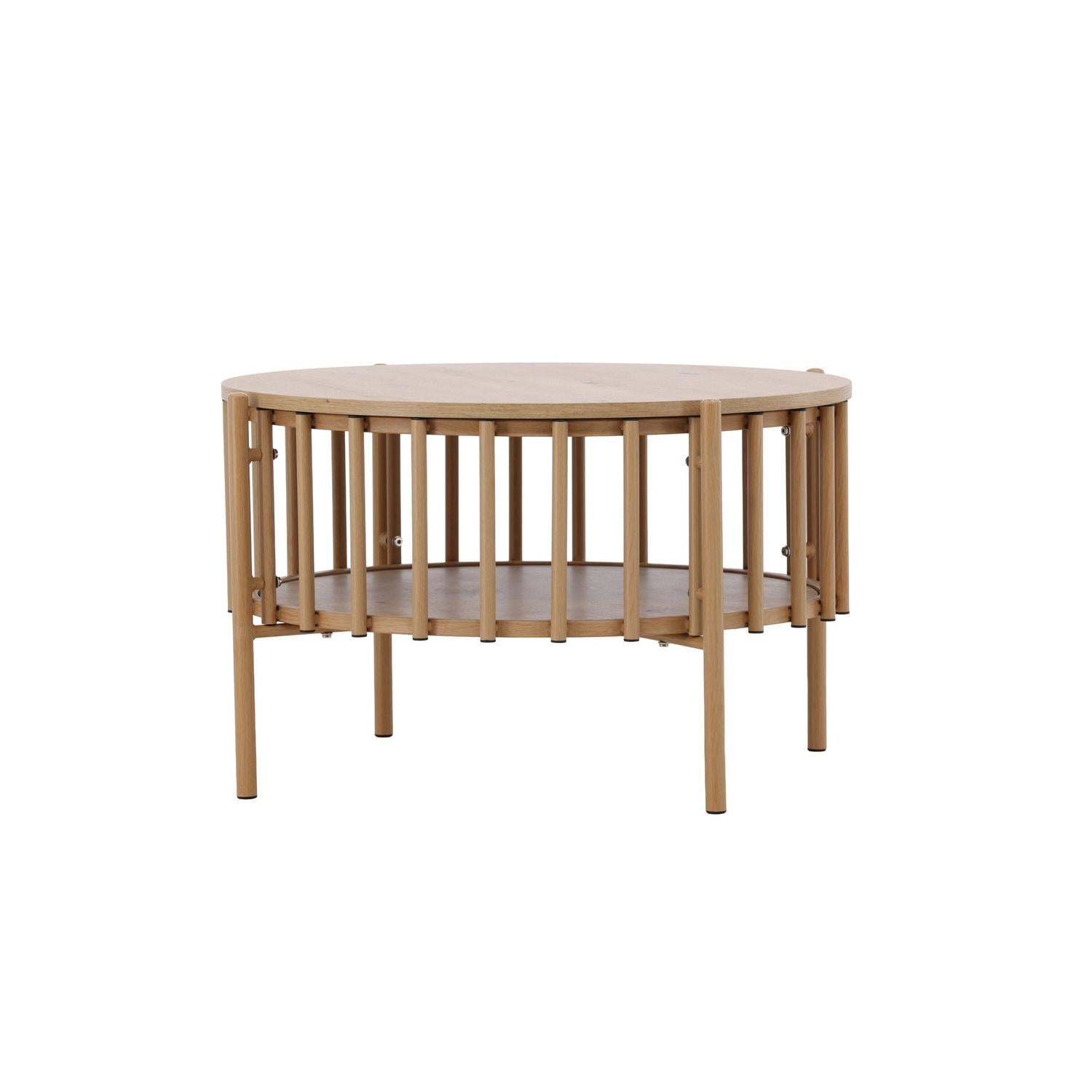 Couchtisch Rubbo Ø80cm - Hellbraun-Couchtisch-Venture Home-le canapé