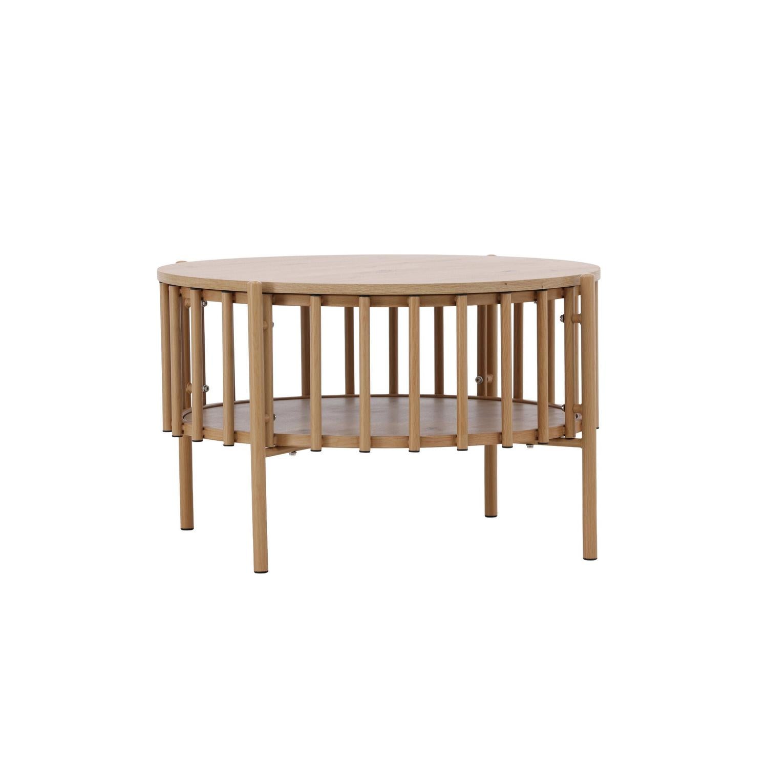 Couchtisch Rubbo Ø80cm - Hellbraun-Couchtisch-Venture Home-le canapé