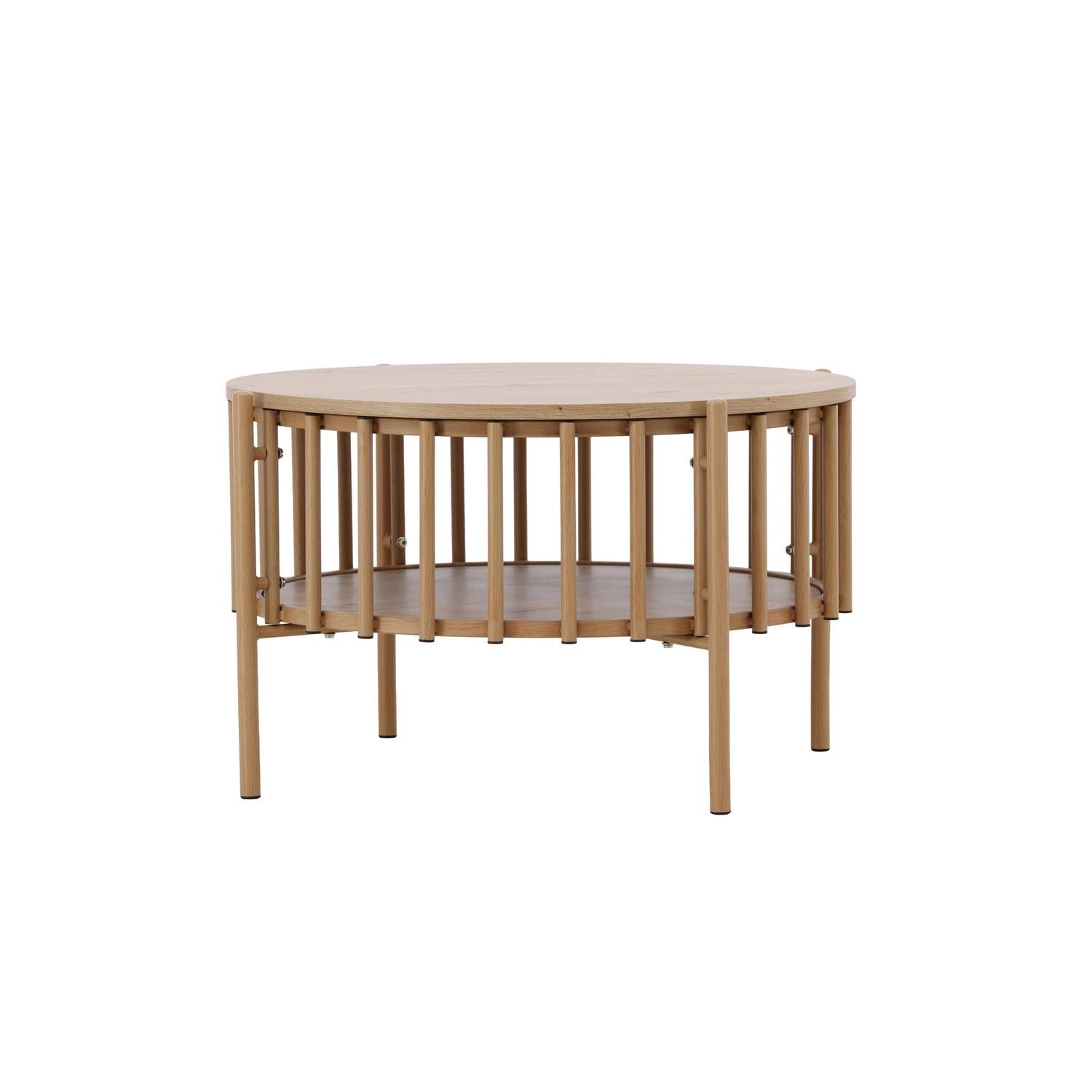 Couchtisch Rubbo Ø80cm - Hellbraun-Couchtisch-Venture Home-le canapé