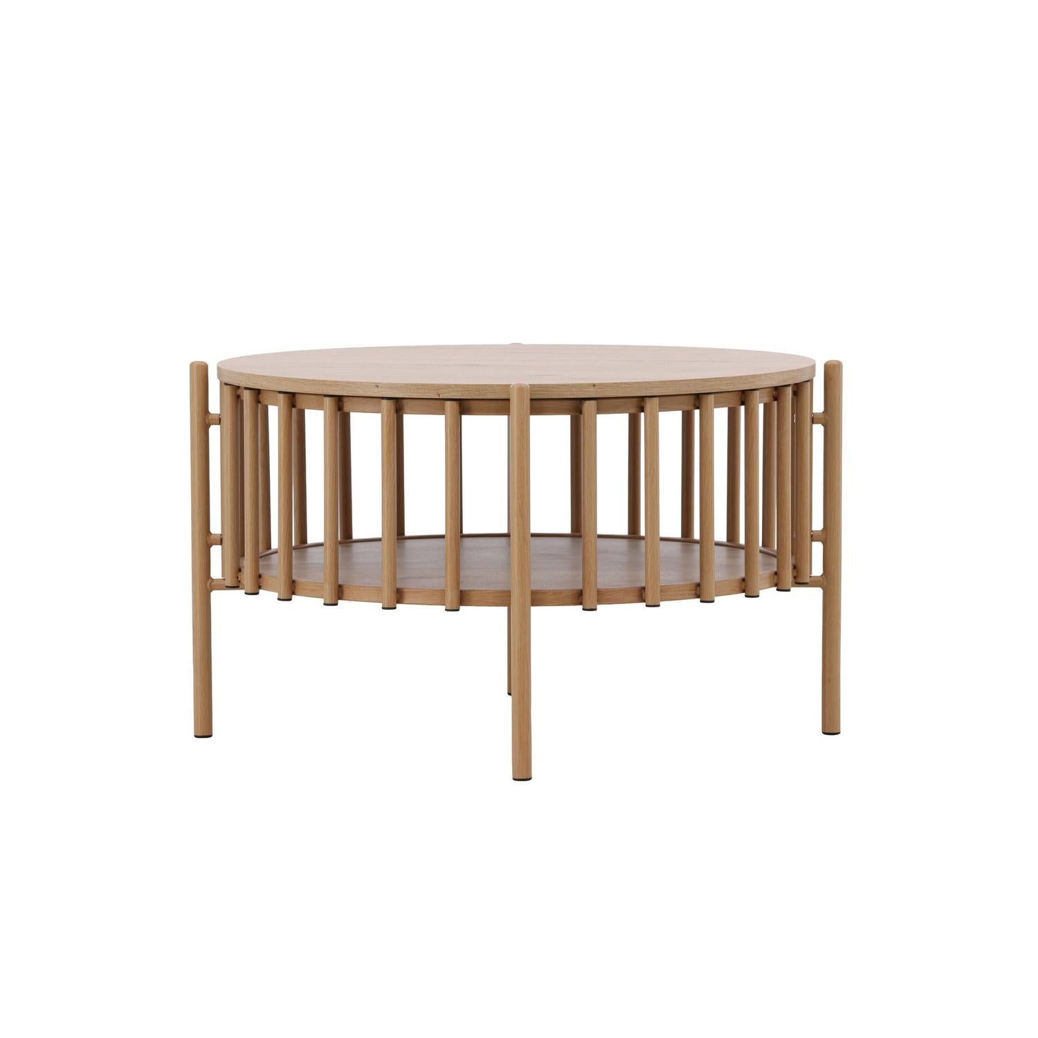 Couchtisch Rubbo Ø80cm - Hellbraun-Couchtisch-Venture Home-le canapé