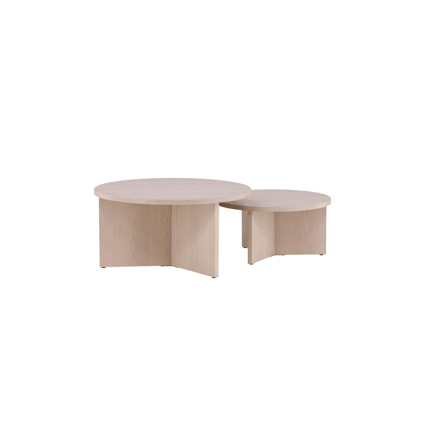 Couchtisch Saltö, 2er-Set - Beige-Couchtische-Venture Home-le canapé