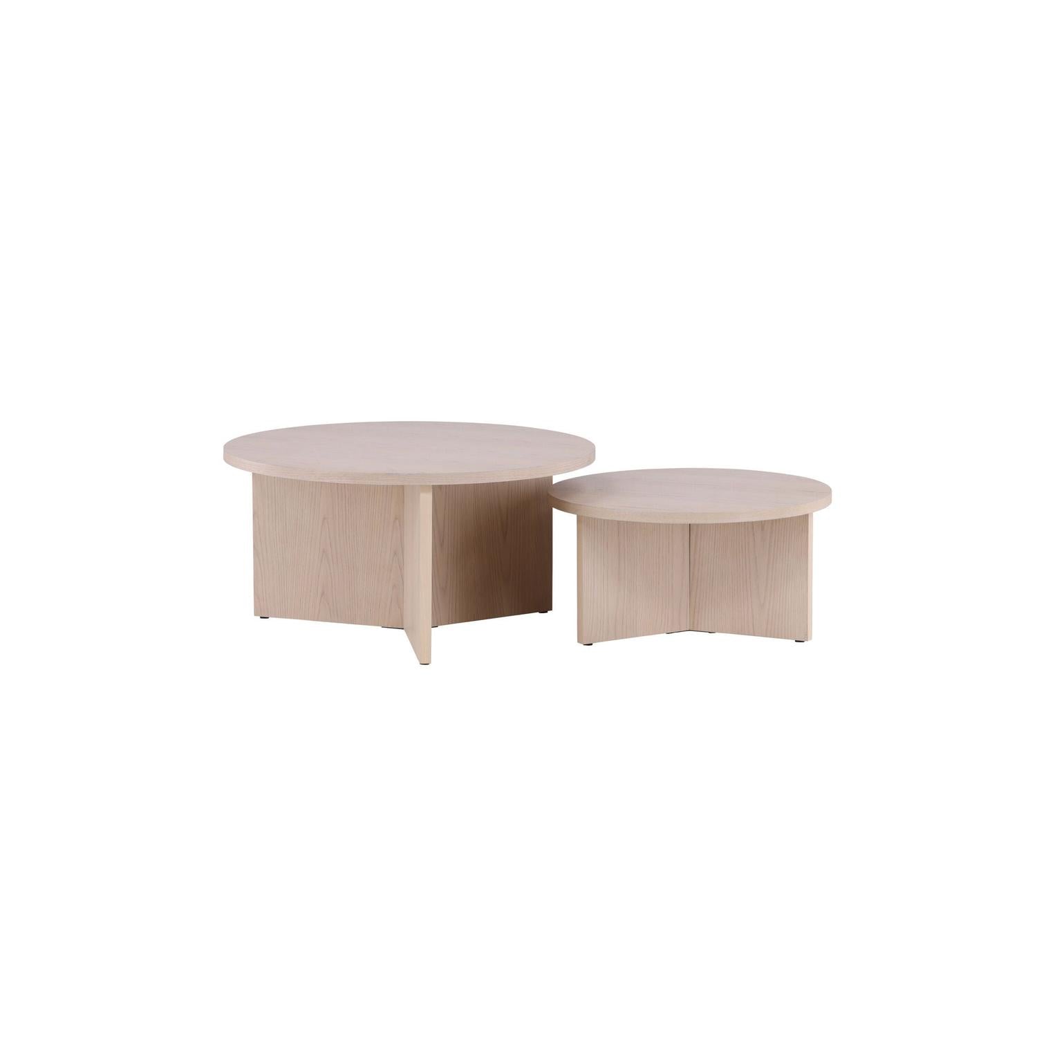 Couchtisch Saltö, 2er-Set - Beige-Couchtische-Venture Home-le canapé