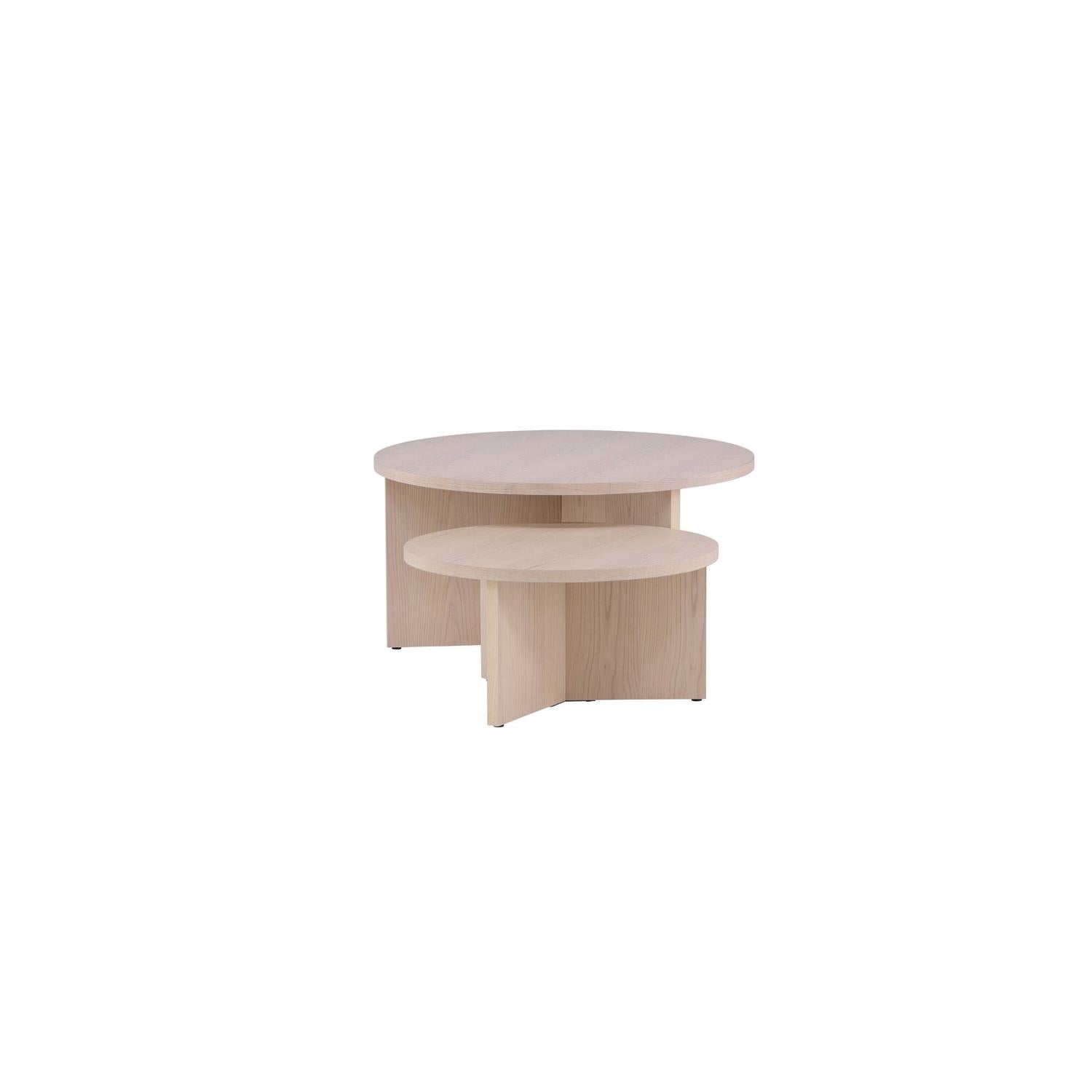 Couchtisch Saltö, 2er-Set - Beige-Couchtische-Venture Home-le canapé