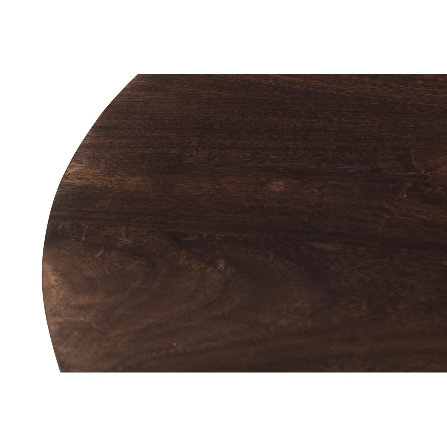 Couchtisch Salvator aus Mangoholz Ø80cm - Walnuss-Couchtische-Livingfurn-le canapé