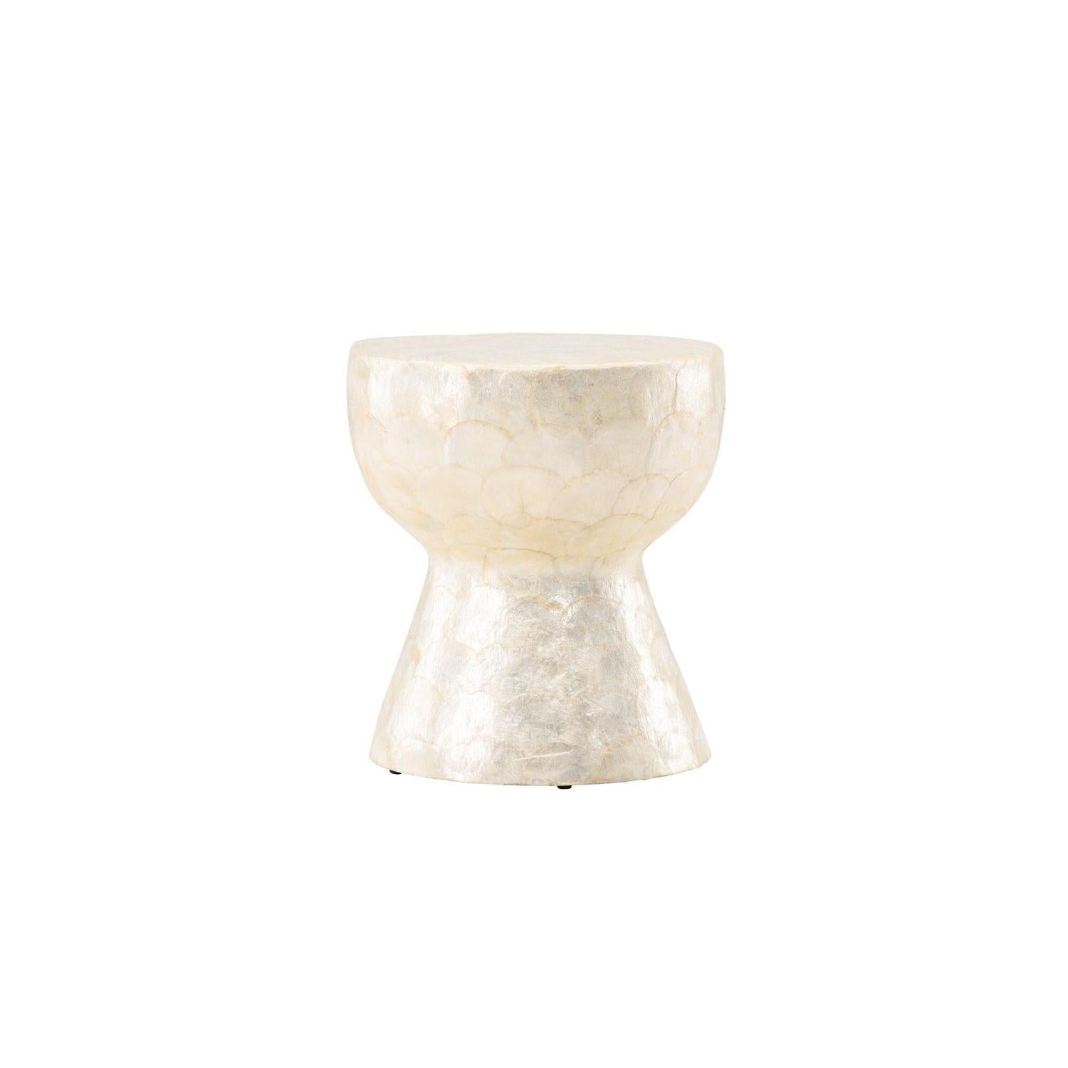 Couchtisch Sandön ⌀40cm - Capiz-Muschel Optik-Couchtisch-Vind-le canapé