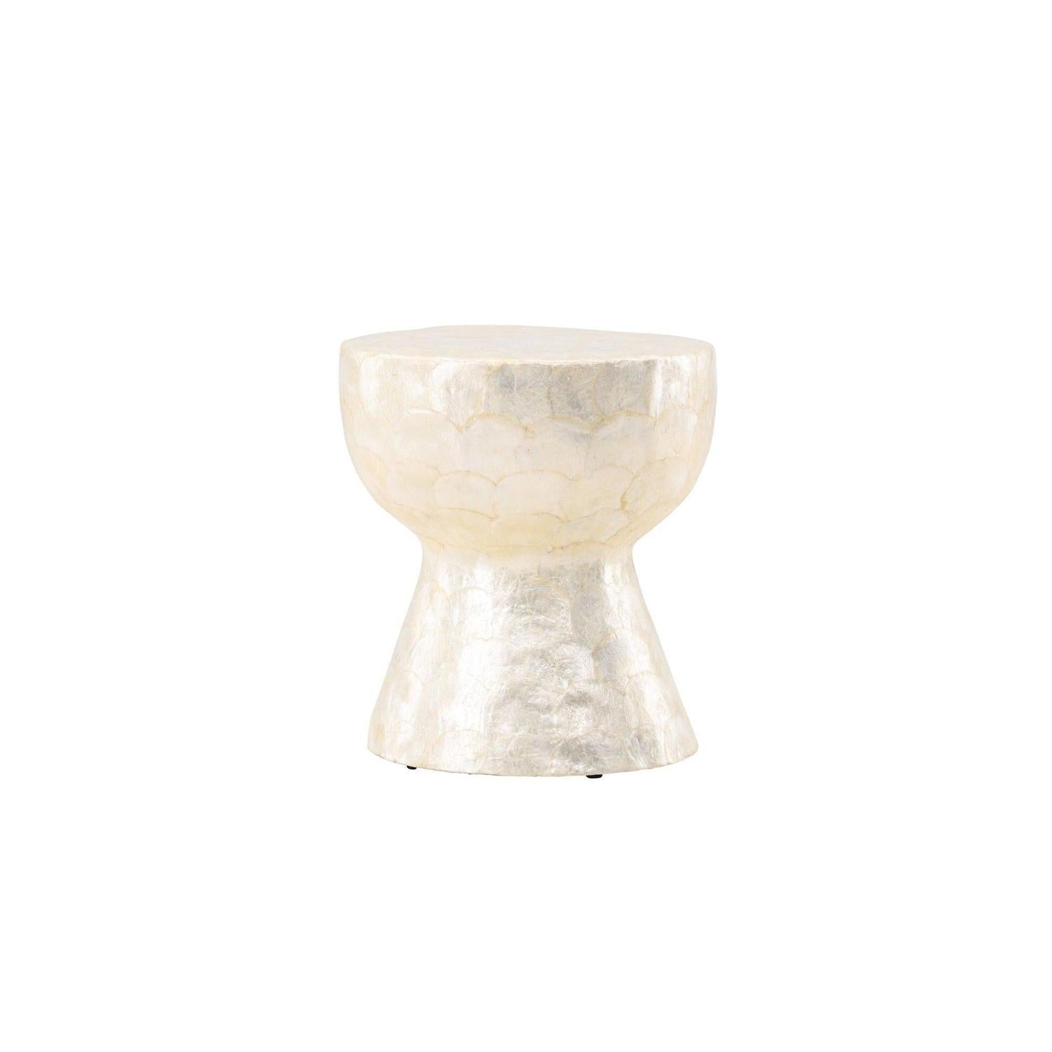 Couchtisch Sandön ⌀40cm - Capiz-Muschel Optik-Couchtisch-Vind-le canapé