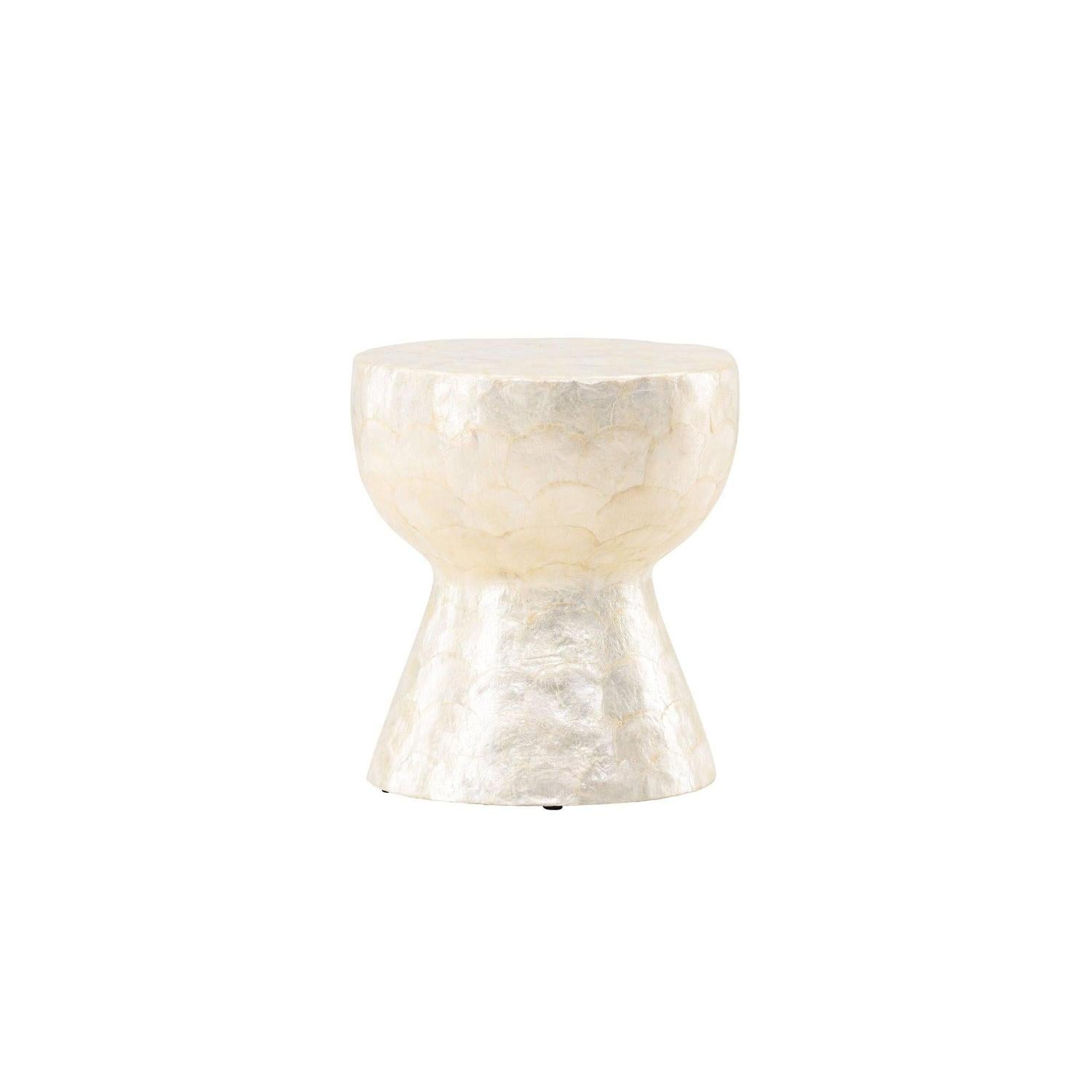 Couchtisch Sandön ⌀40cm - Capiz-Muschel Optik-Couchtisch-Vind-le canapé