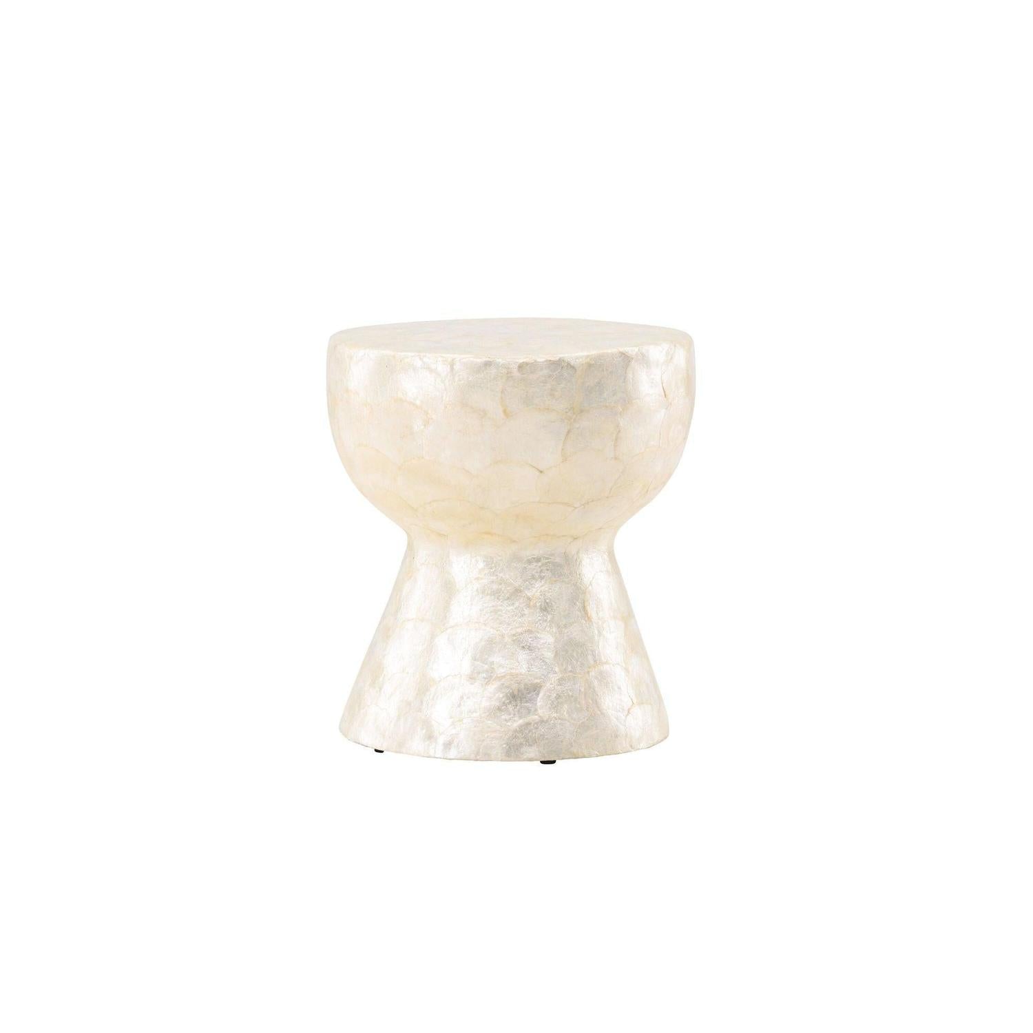 Couchtisch Sandön ⌀40cm - Capiz-Muschel Optik-Couchtisch-Vind-le canapé