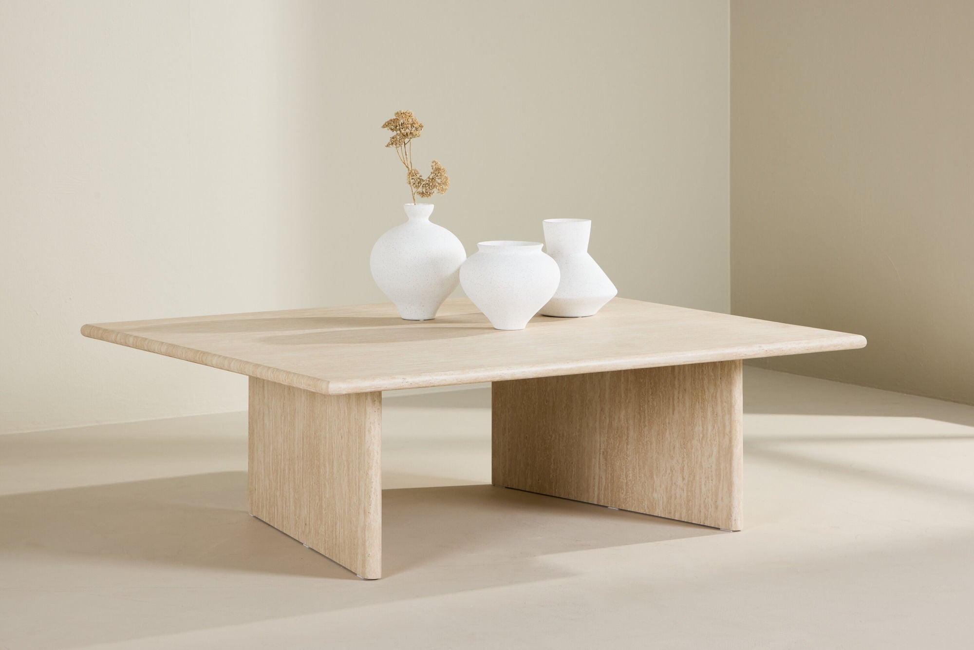 Vind Skagen Sofa Table 100x120 - Travertine look / FSC 100%-Vind-le canapé