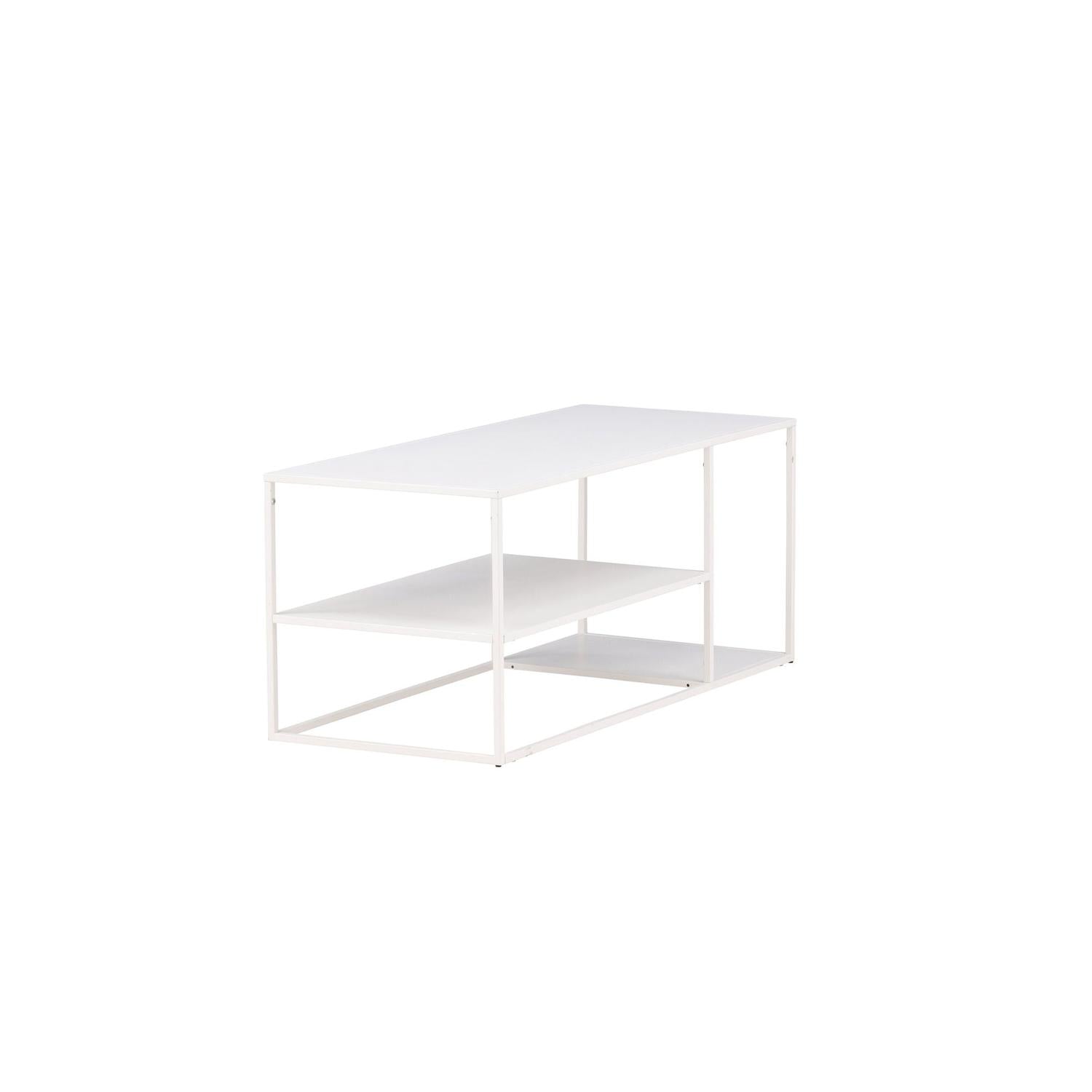 Couchtisch Staal 120cm - Weiß-Couchtische-Venture Home-le canapé