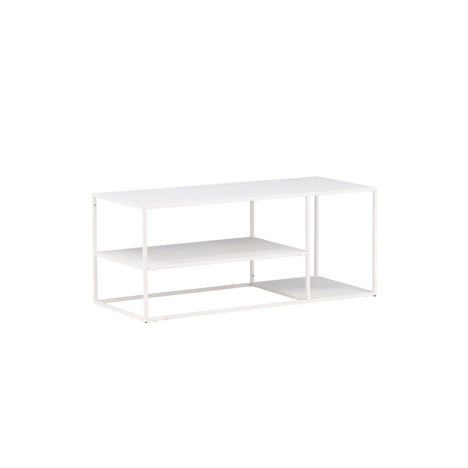 Couchtisch Staal 120cm - Weiß-Couchtische-Venture Home-le canapé