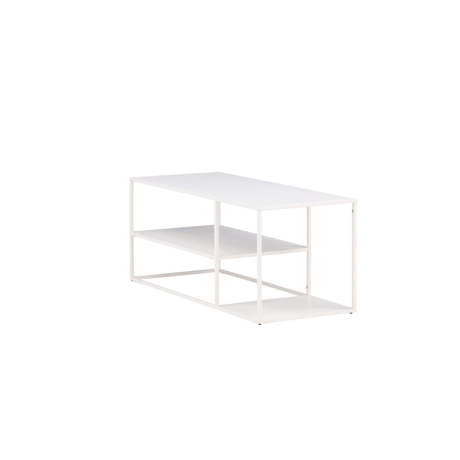 Couchtisch Staal 120cm - Weiß-Couchtische-Venture Home-le canapé
