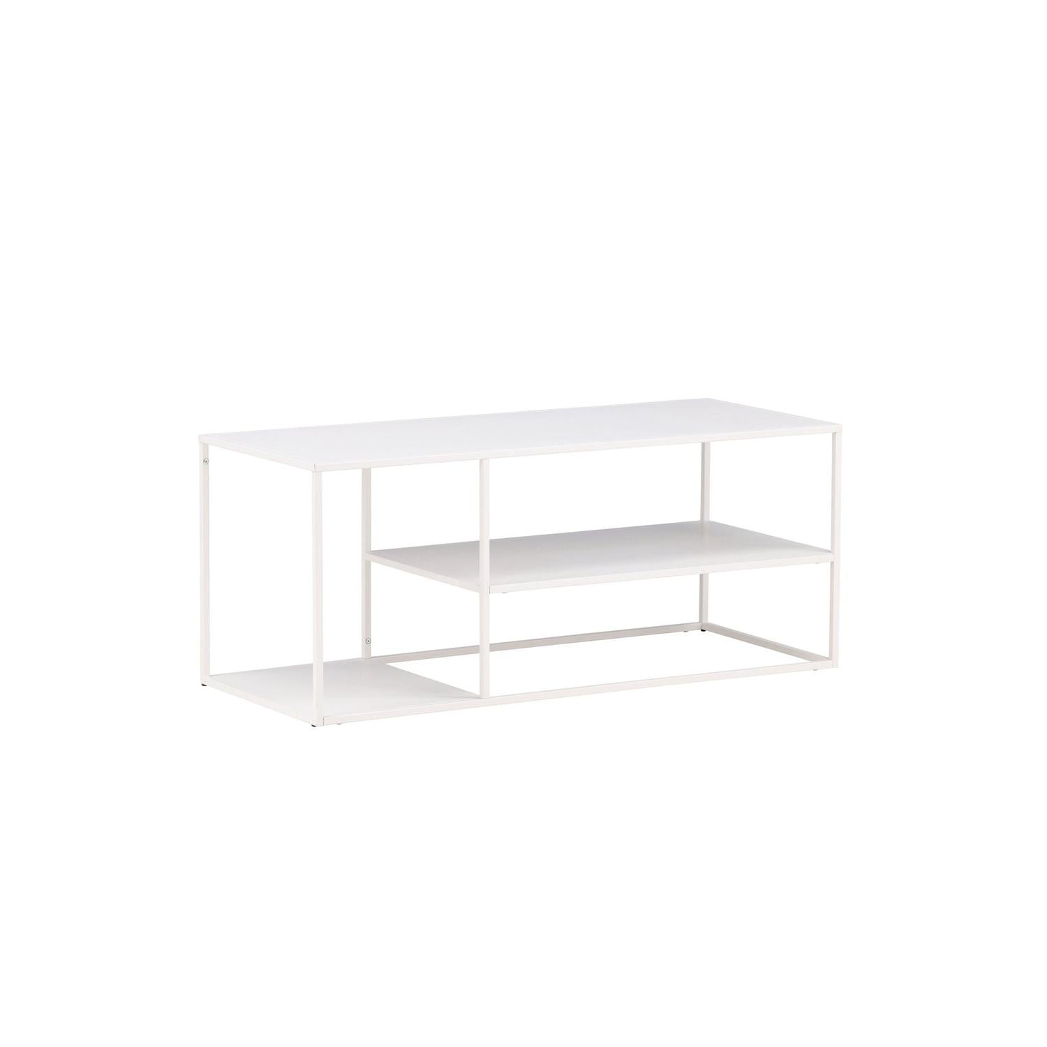 Couchtisch Staal 120cm - Weiß-Couchtische-Venture Home-le canapé