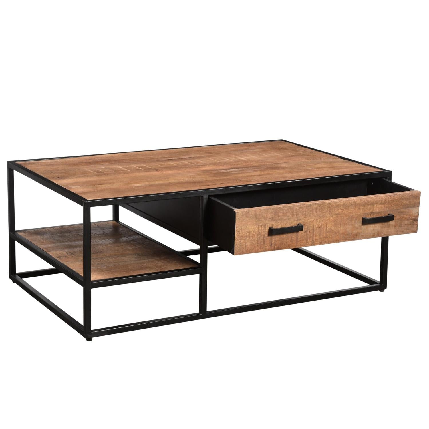 Couchtisch Sturdy aus Mangoholz 120*70cm - Hellbraun-Couchtisch-Livingfurn-le canapé