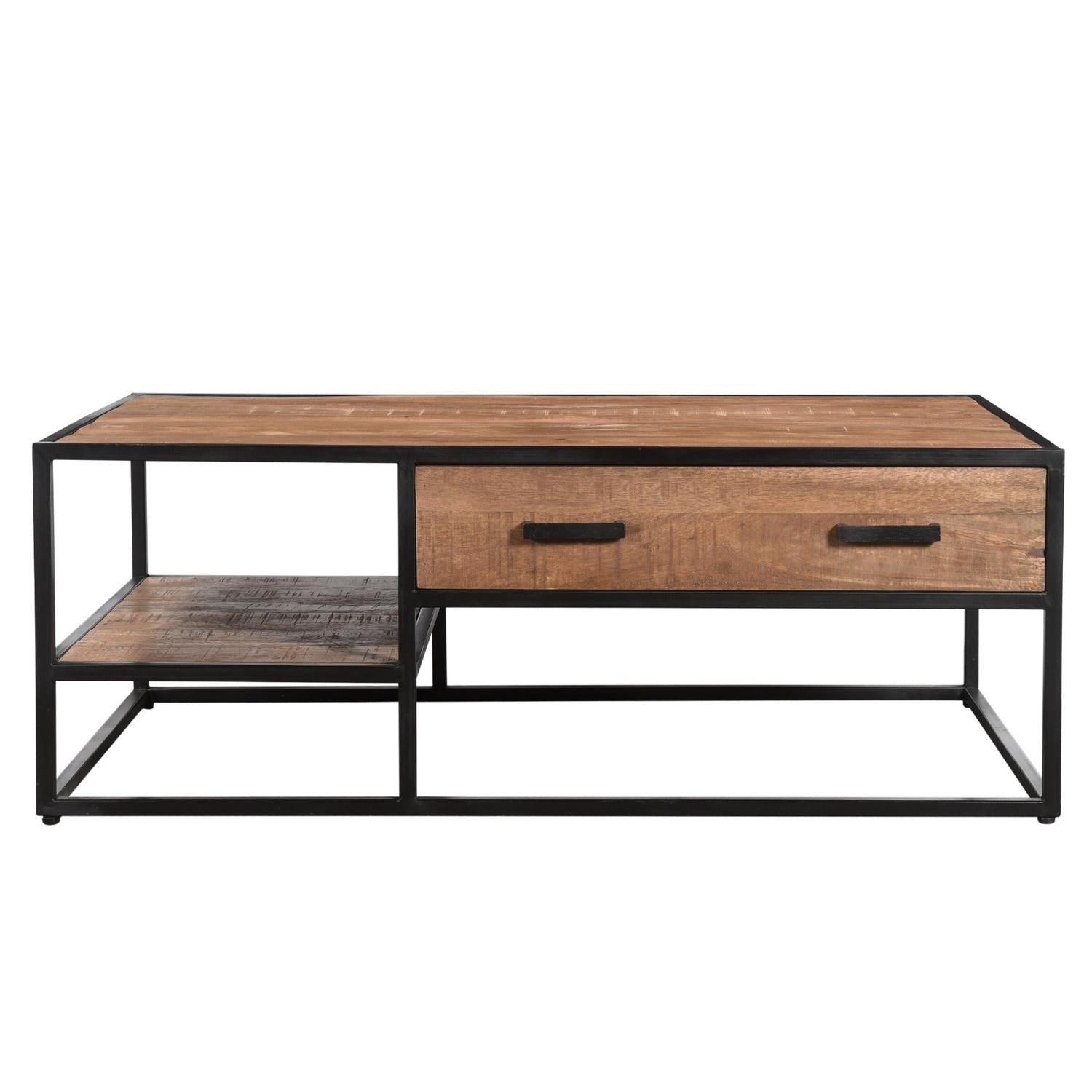 Couchtisch Sturdy aus Mangoholz 120*70cm - Hellbraun-Couchtisch-Livingfurn-le canapé