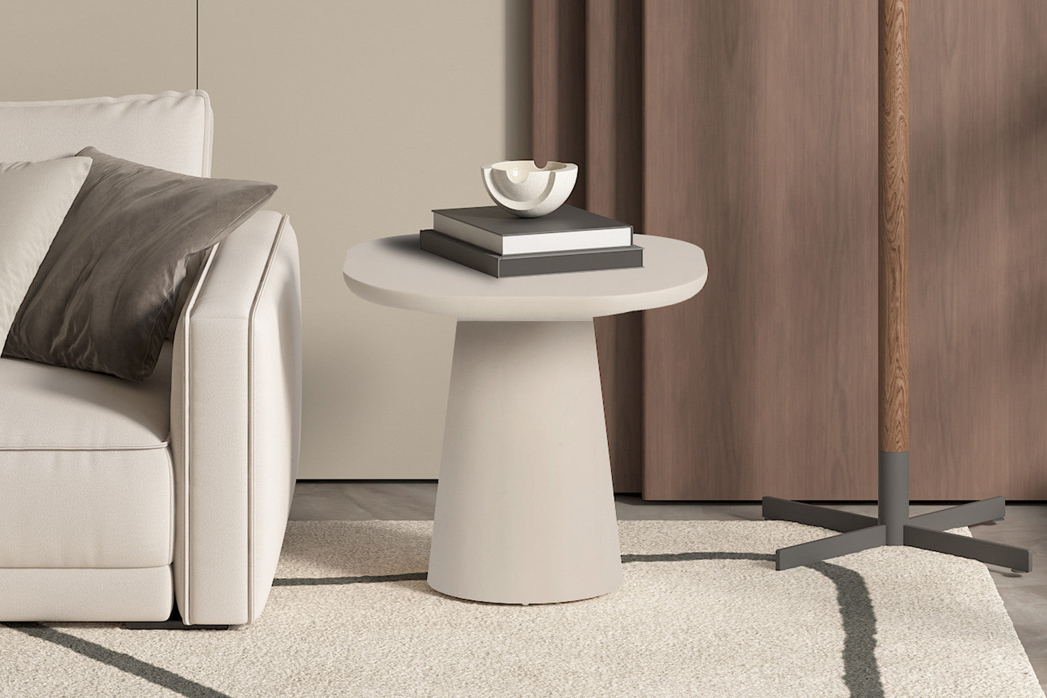 Couchtisch Tavira 55*55cm - Beige-Couchtisch-Rousseau-le canapé
