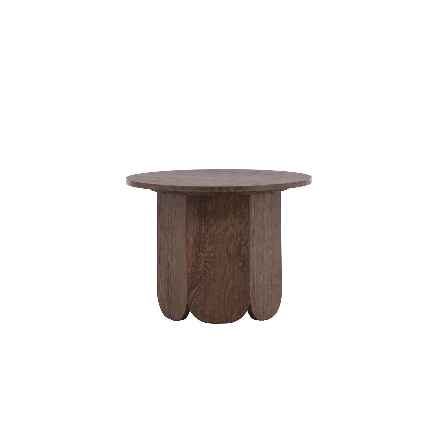 Couchtisch Tekla Ø60cm - Dunkelbraun-Couchtisch-Venture Home-le canapé