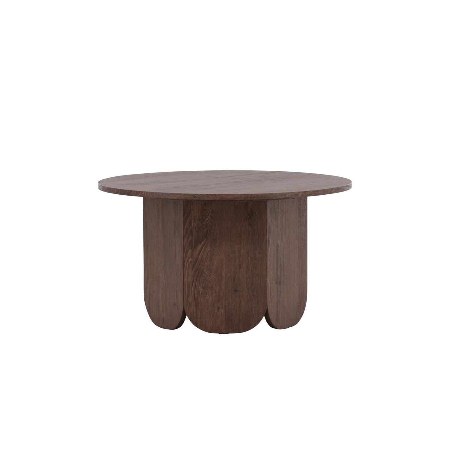 Couchtisch Tekla Ø80cm - Dunkelbraun-Couchtisch-Venture Home-le canapé