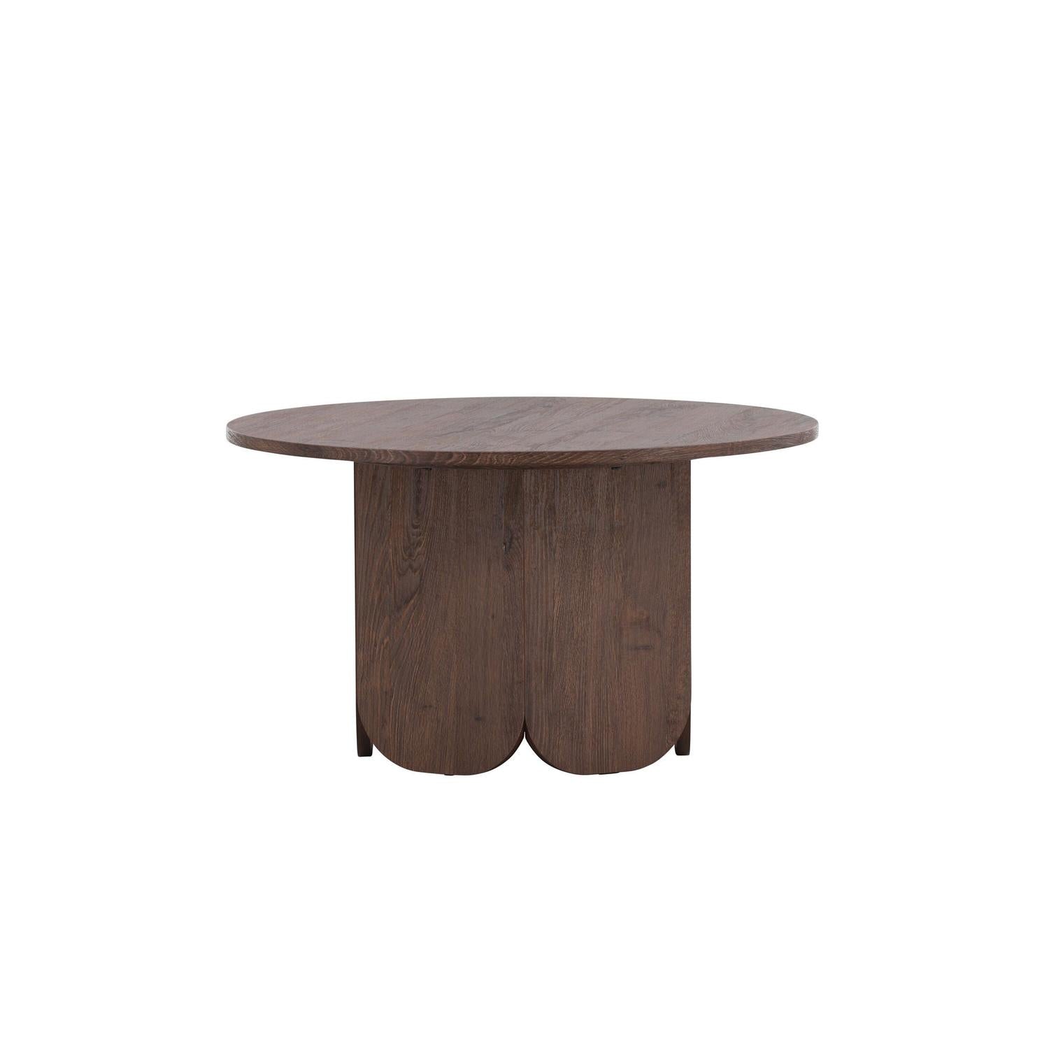 Couchtisch Tekla Ø80cm - Dunkelbraun-Couchtische-Venture Home-le canapé