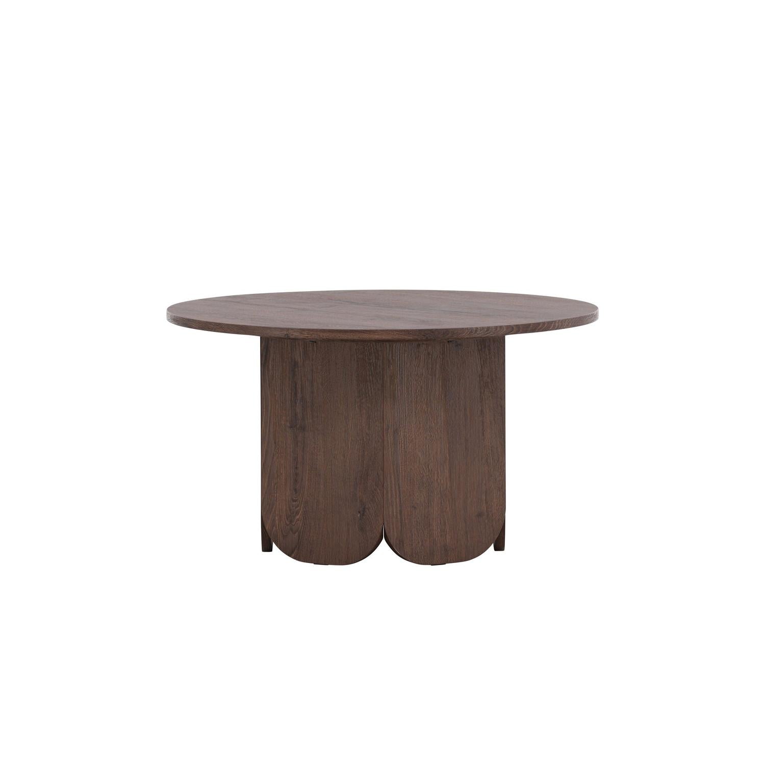 Couchtisch Tekla Ø80cm - Dunkelbraun-Couchtische-Venture Home-le canapé
