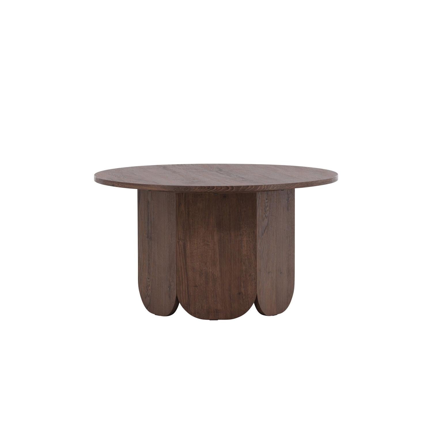Couchtisch Tekla Ø80cm - Dunkelbraun-Couchtische-Venture Home-le canapé
