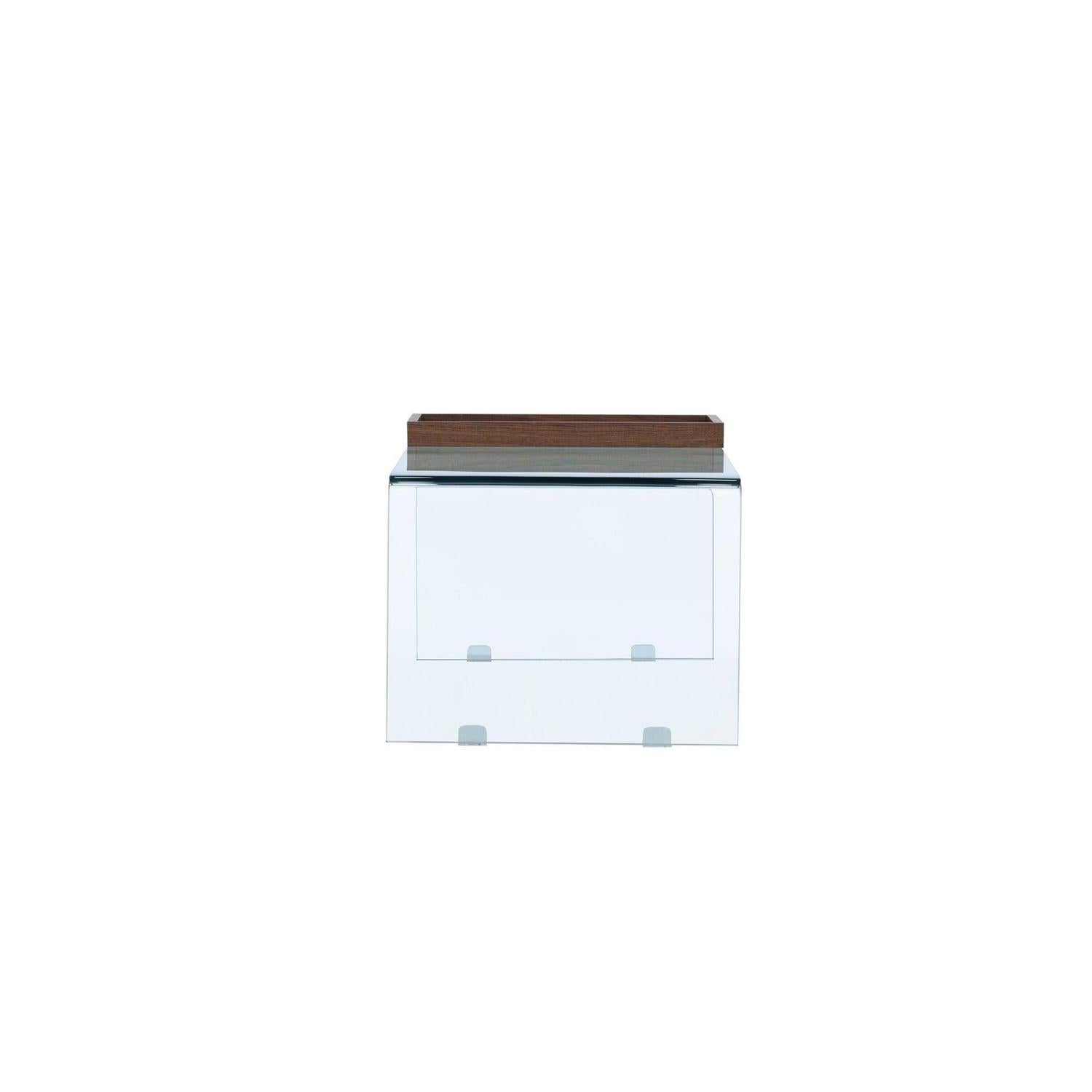 Couchtisch Telemark 110*50cm aus Glas - Transparent-Couchtisch-Venture Home-le canapé