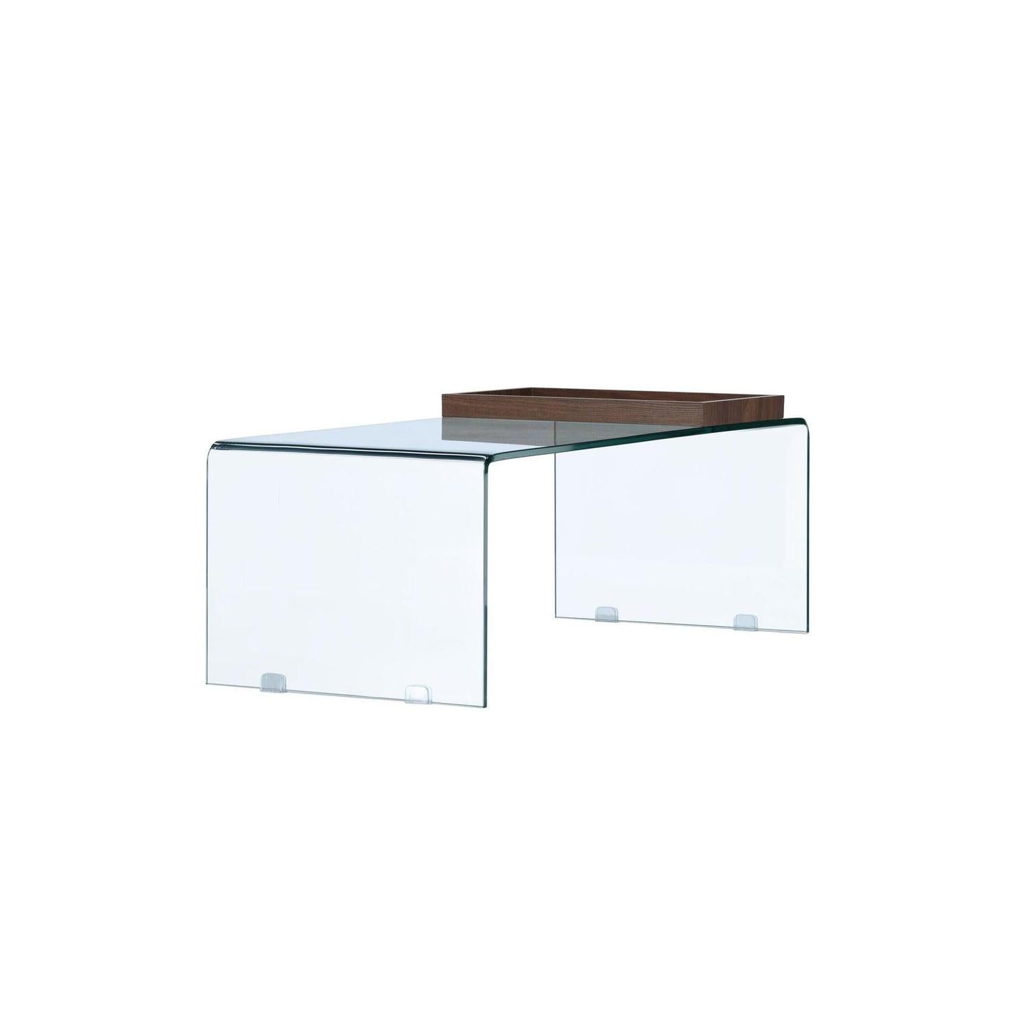 Couchtisch Telemark 110*50cm aus Glas - Transparent-Couchtisch-Venture Home-le canapé