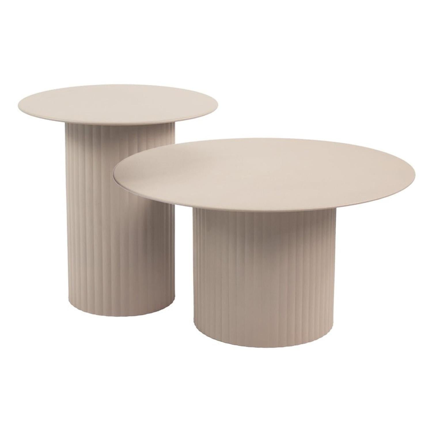 Couchtisch Tilo - L - Beige-Couchtische-Kick Collection-le canapé