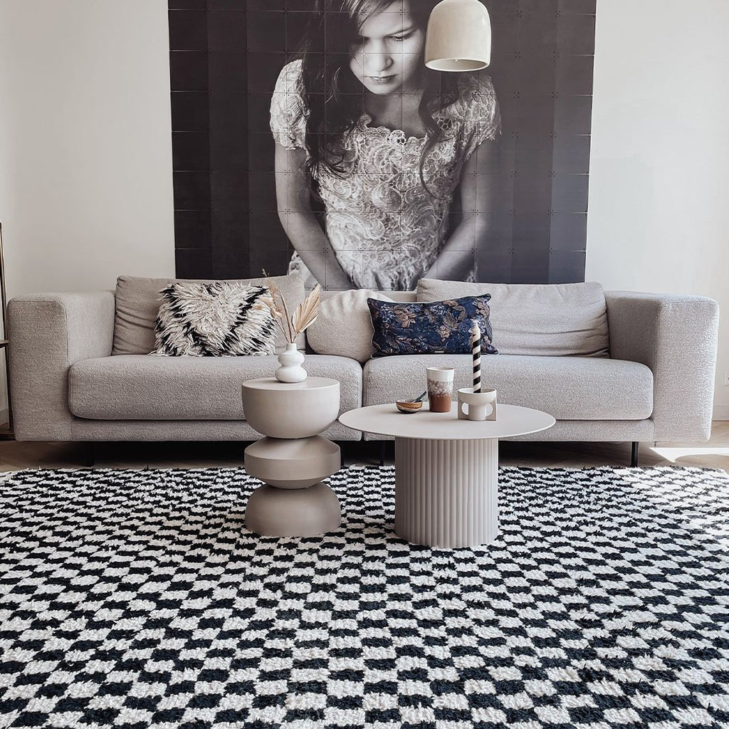Couchtisch Tilo - L - Beige-Couchtische-Kick Collection-le canapé
