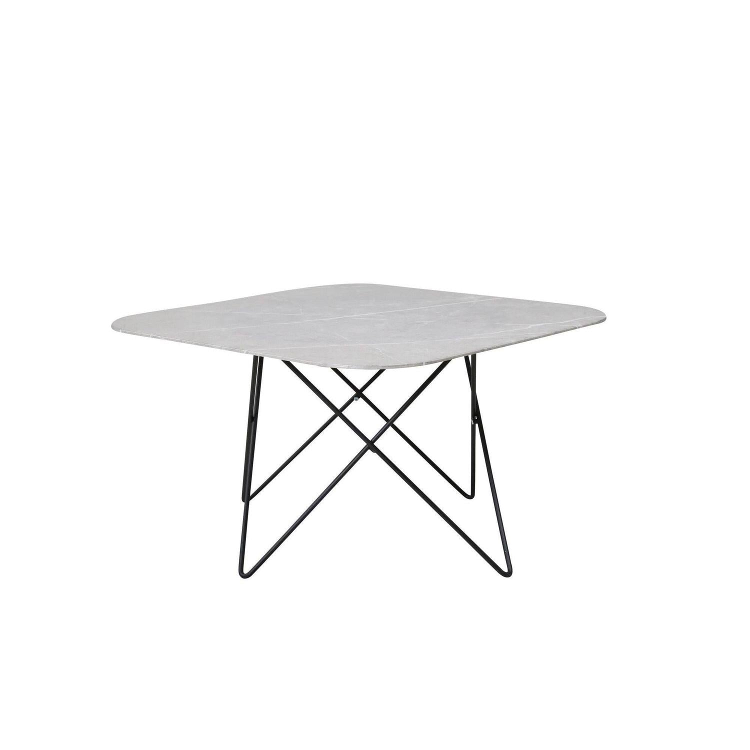 Couchtisch Tristar aus Marmorglas - Grau-Couchtische-Venture Home-le canapé