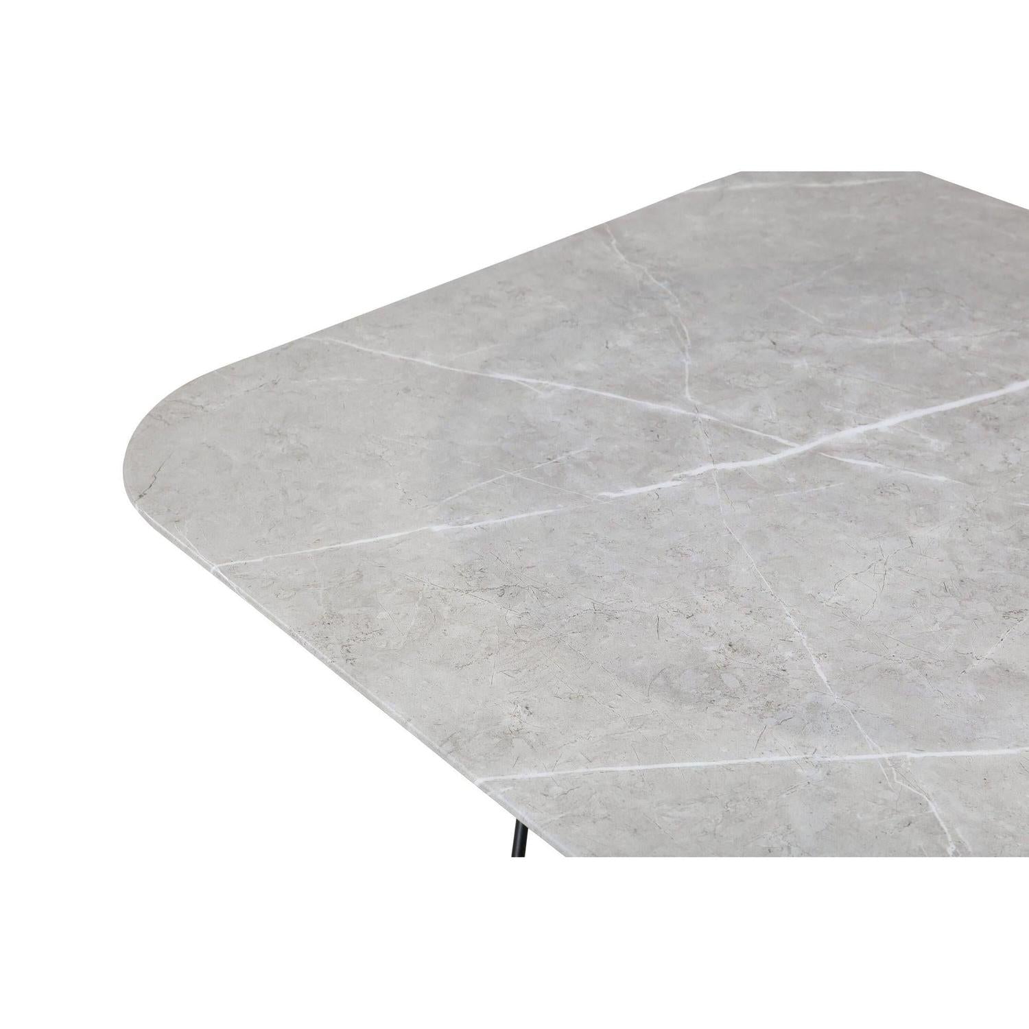 Couchtisch Tristar aus Marmorglas - Grau-Couchtische-Venture Home-le canapé