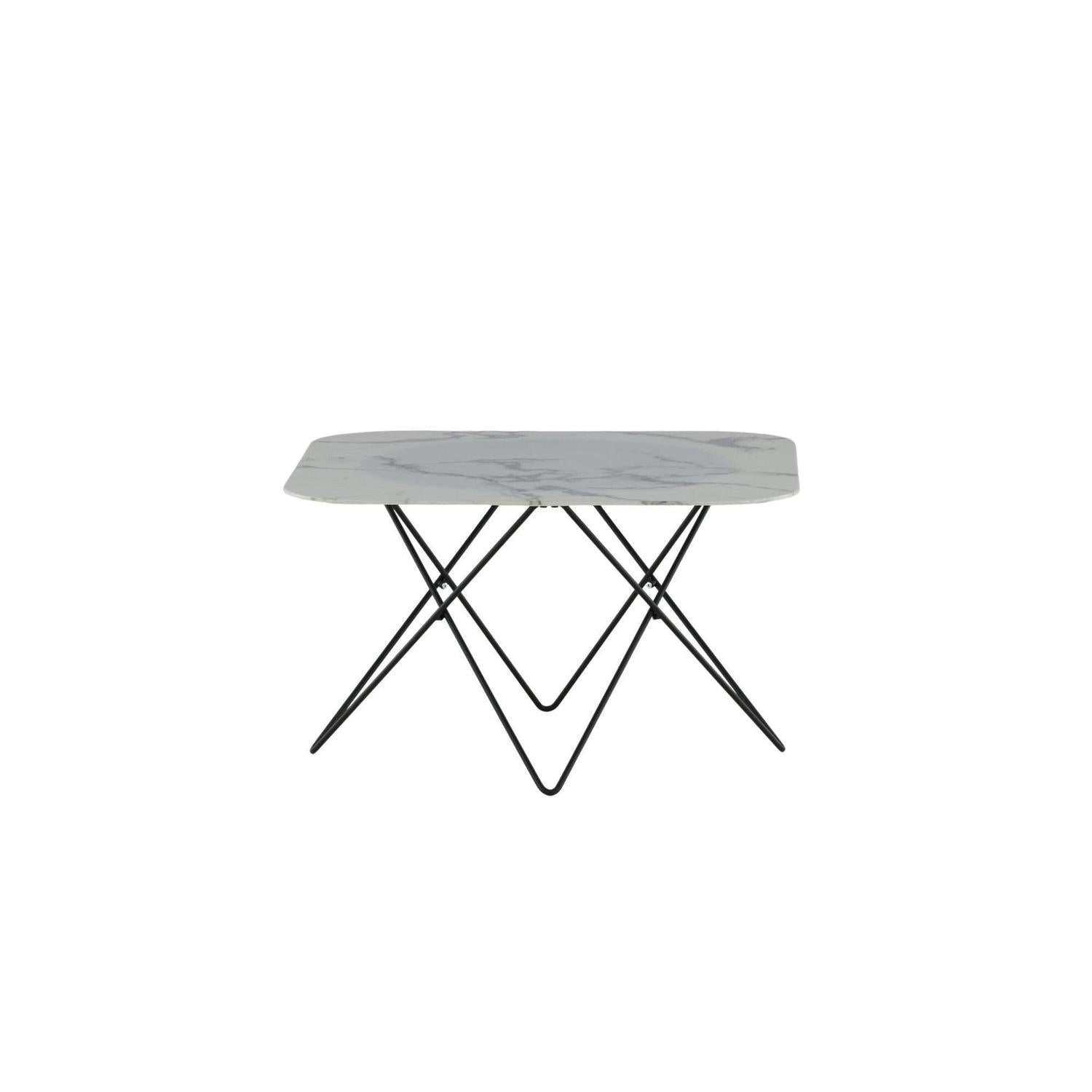 Couchtisch Tristar aus Marmorglas - Weiß-Couchtische-Venture Home-le canapé