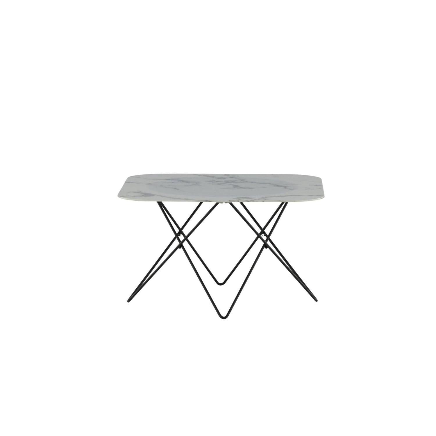 Couchtisch Tristar aus Marmorglas - Weiß-Couchtische-Venture Home-le canapé