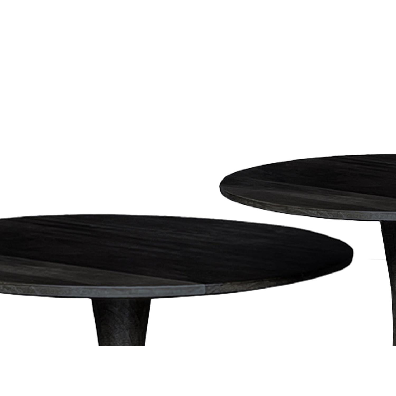 Couchtisch Vivian Ø50cm - Schwarz-Couchtische-Livingfurn-le canapé